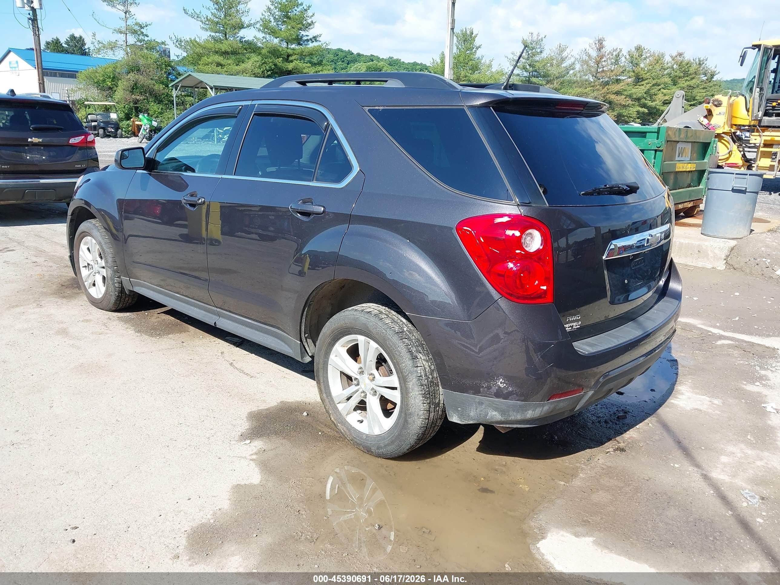 2014 Chevrolet Equinox Lt Gray vin: 2GNFLFEK7E6310716