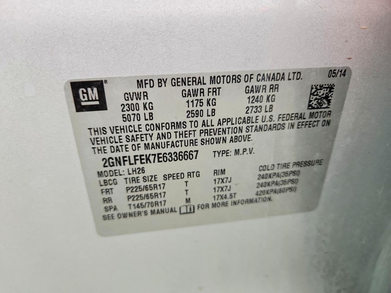 2014 Chevrolet Equinox Lt Silver vin: 2GNFLFEK7E6336667