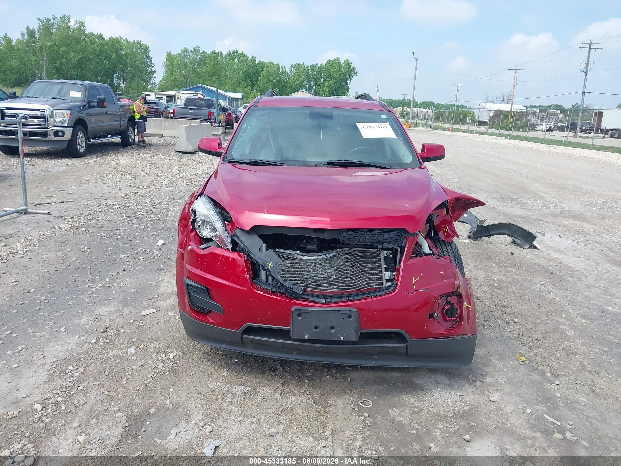 2015 Chevrolet Equinox 1lt Red vin: 2GNFLFEK7F6297290