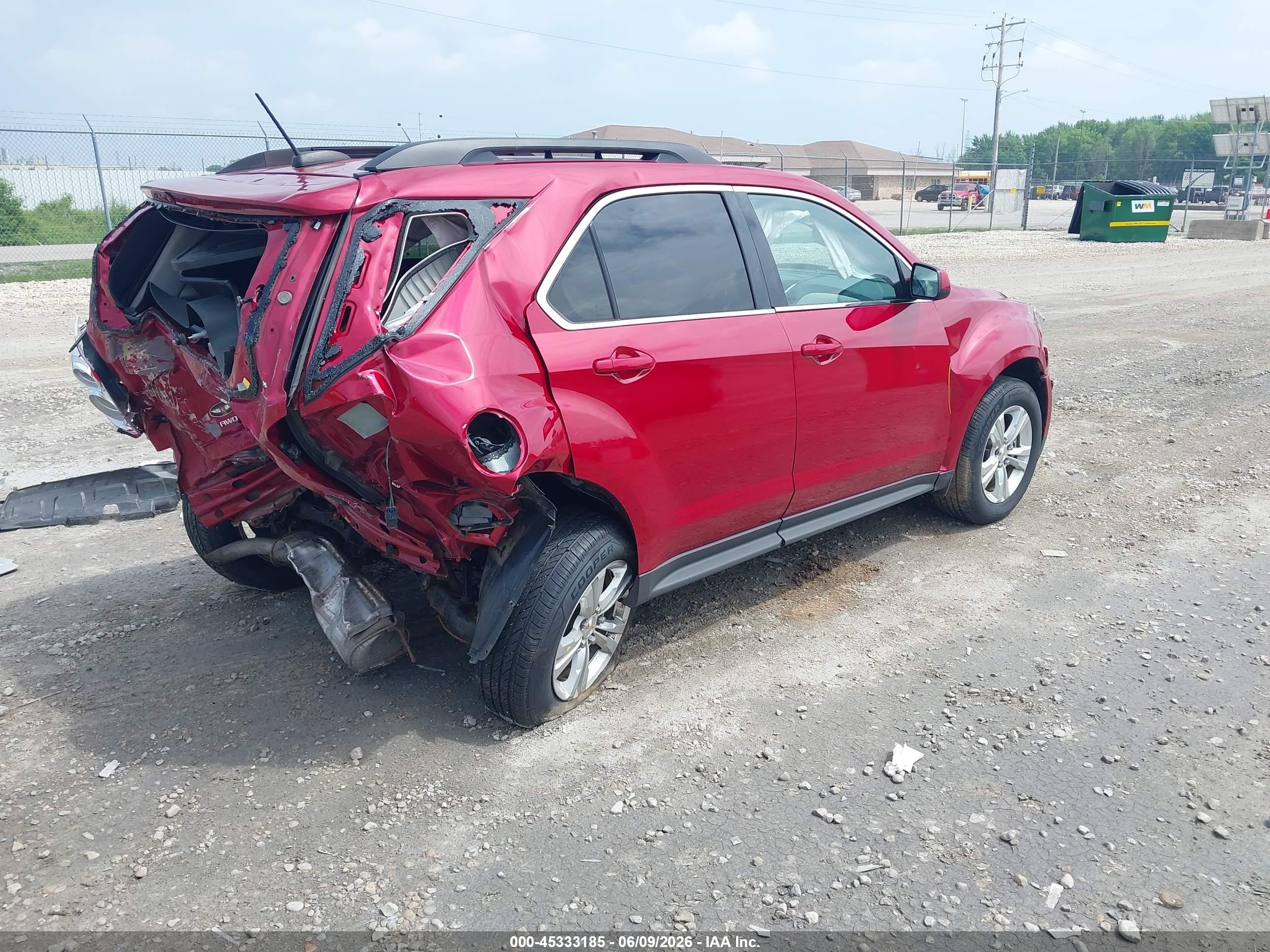 2015 Chevrolet Equinox 1lt Red vin: 2GNFLFEK7F6297290