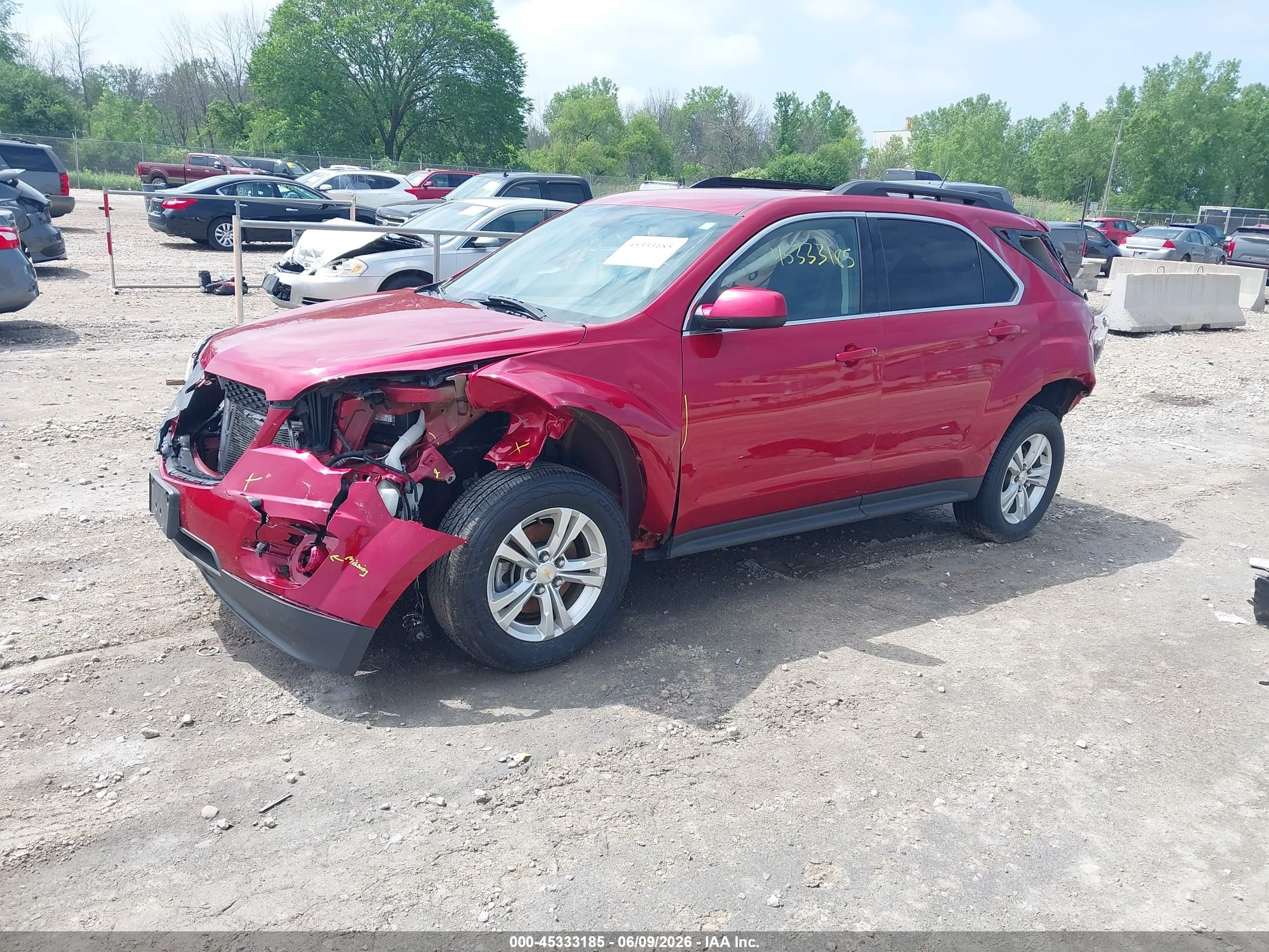 2015 Chevrolet Equinox 1lt Red vin: 2GNFLFEK7F6297290
