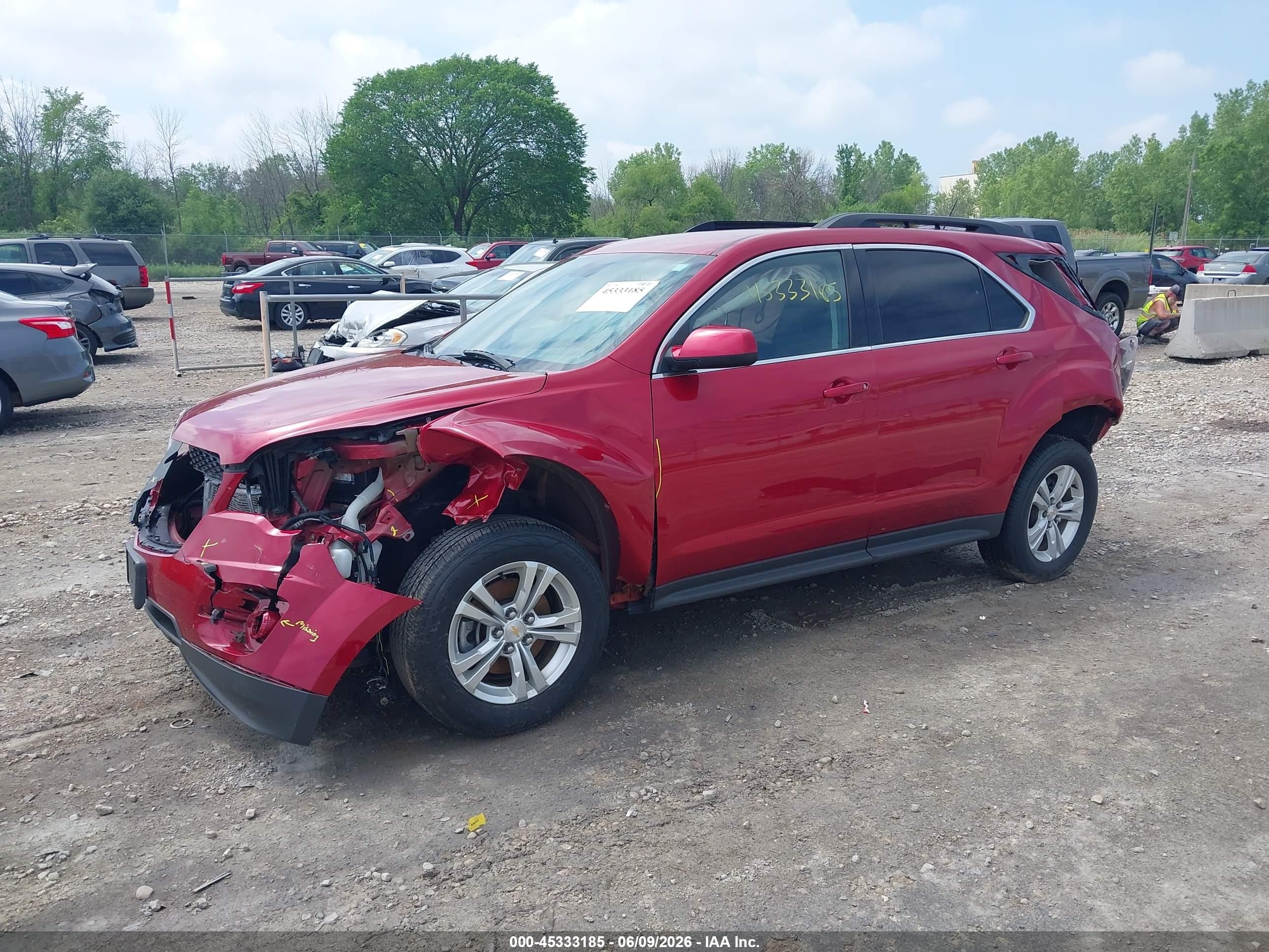 2015 Chevrolet Equinox 1lt Red vin: 2GNFLFEK7F6297290