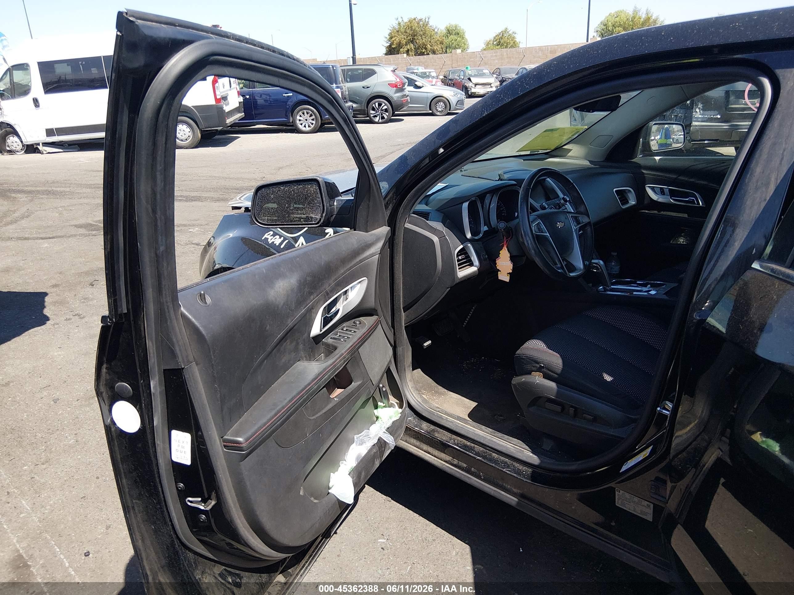 2015 Chevrolet Equinox 1lt Black vin: 2GNFLFEK7F6312841