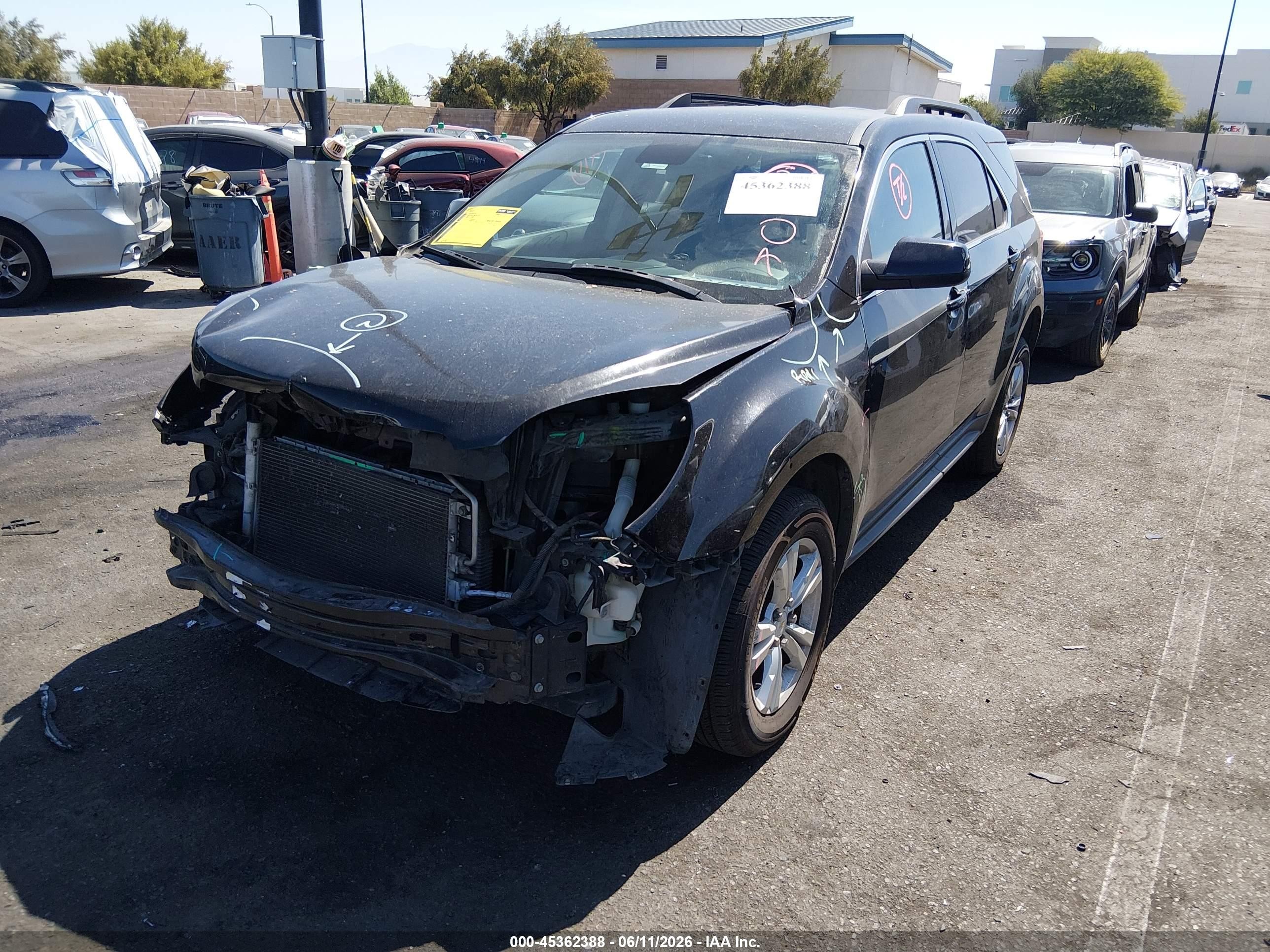 2015 Chevrolet Equinox 1lt Black vin: 2GNFLFEK7F6312841