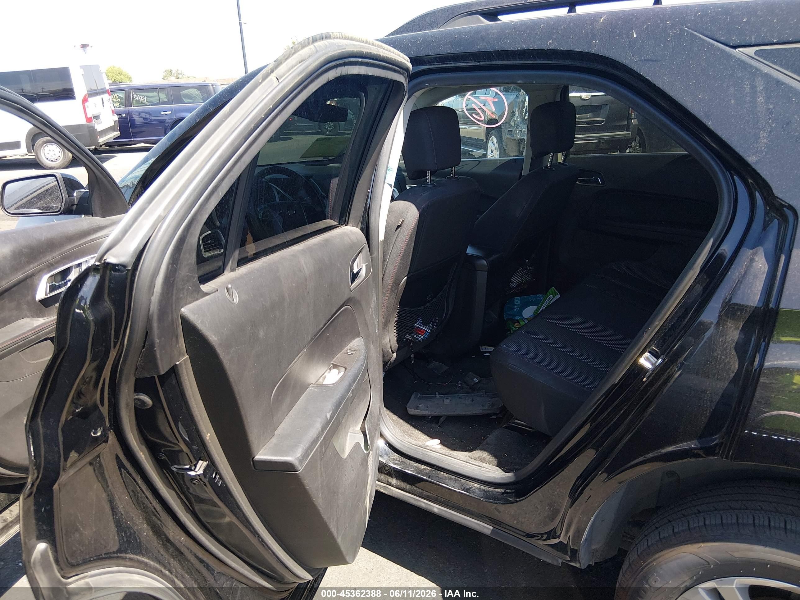 2015 Chevrolet Equinox 1lt Black vin: 2GNFLFEK7F6312841