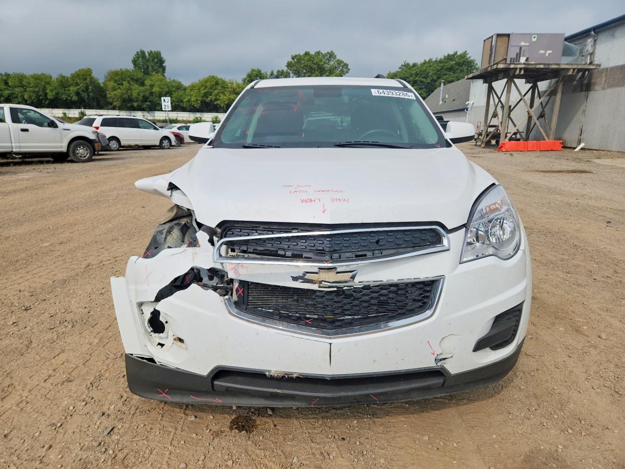2015 Chevrolet Equinox Lt White vin: 2GNFLFEK7F6436236