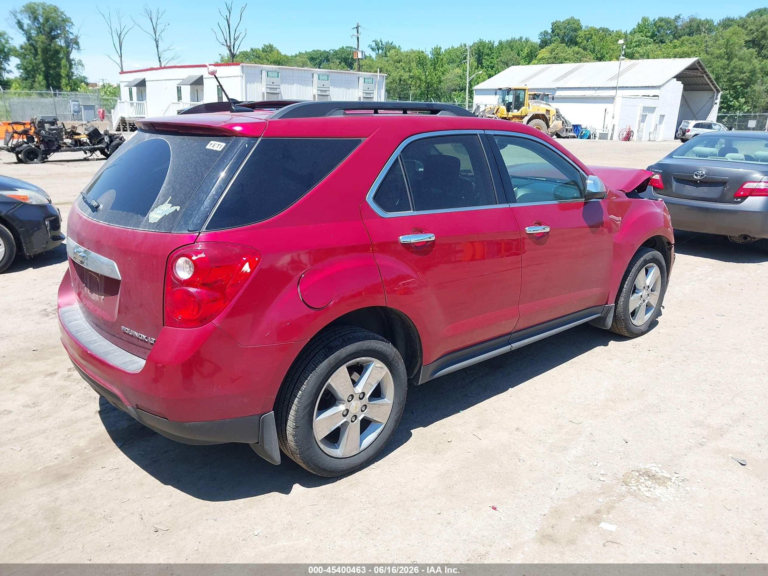 2014 Chevrolet Equinox Lt Red vin: 2GNFLFEK8E6102098