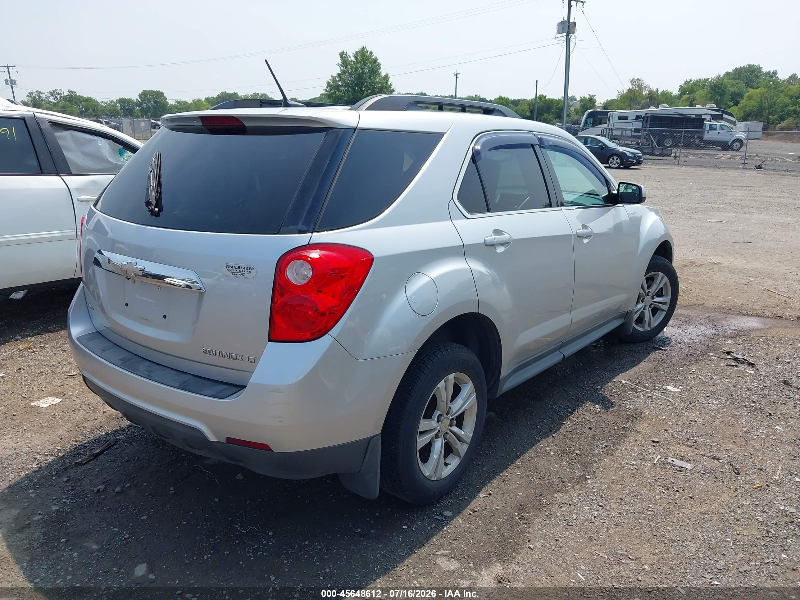 2014 Chevrolet Equinox Lt Silver vin: 2GNFLFEK8E6111576
