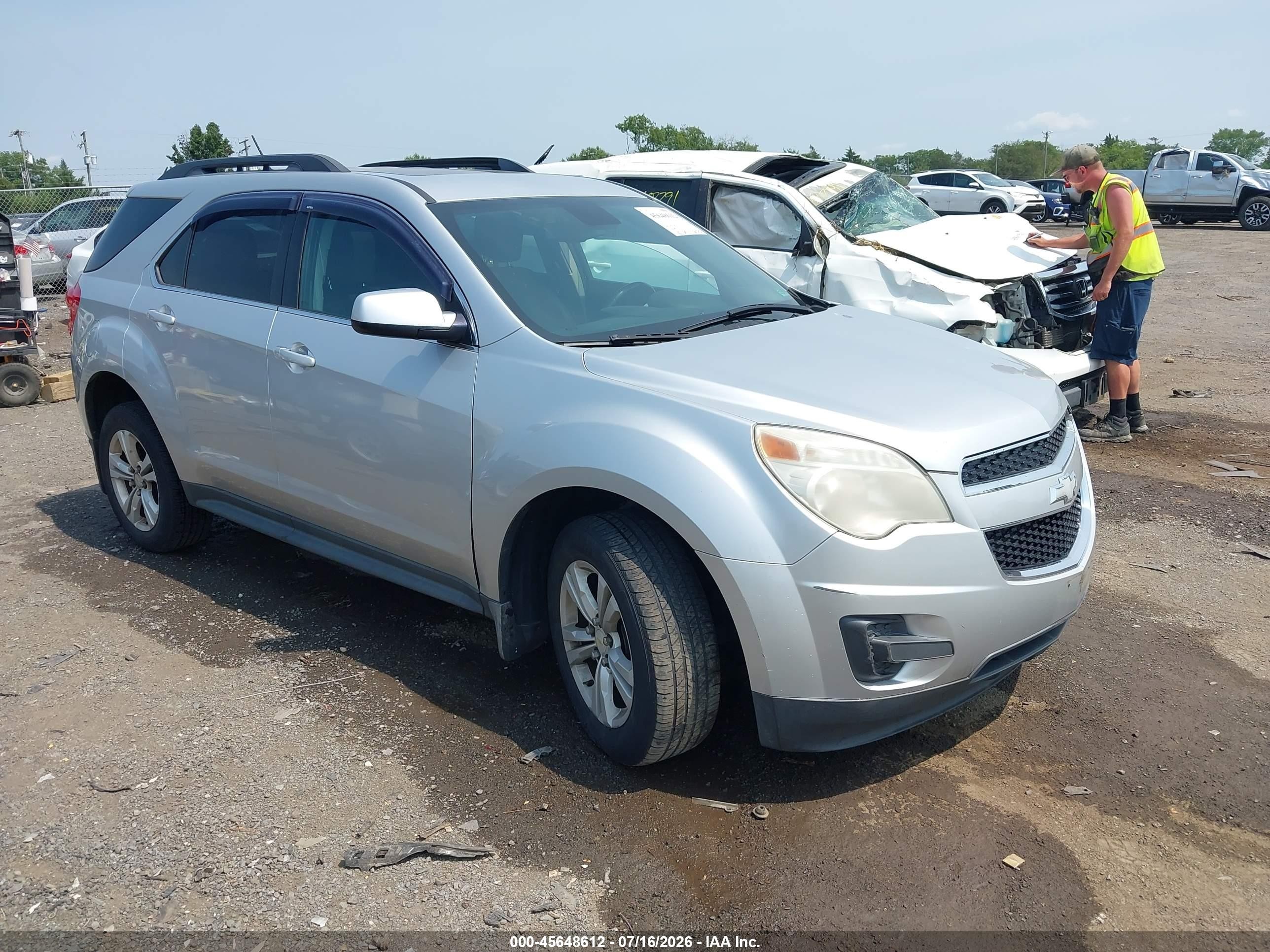 2014 Chevrolet Equinox Lt Silver vin: 2GNFLFEK8E6111576