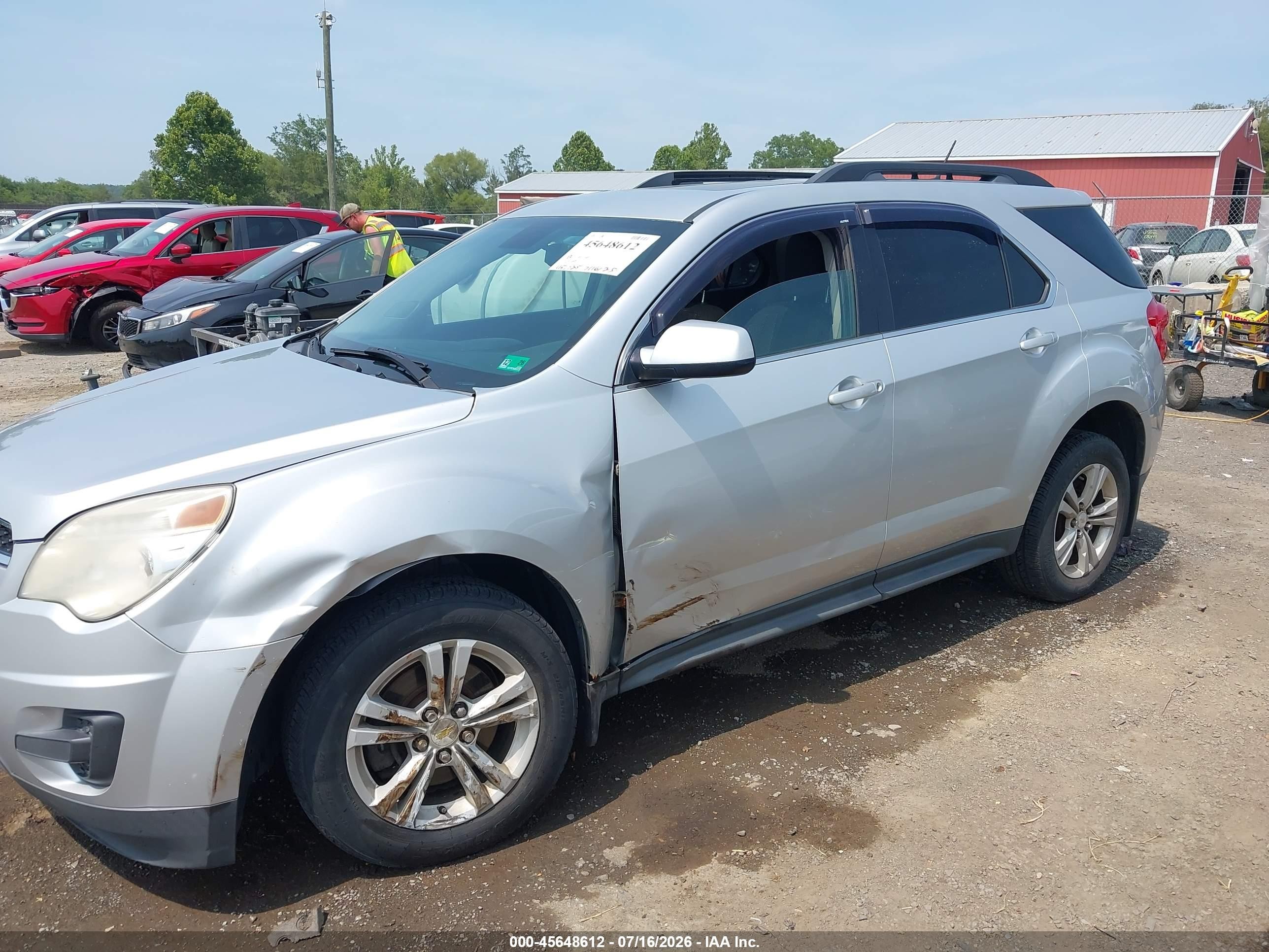 2014 Chevrolet Equinox Lt Silver vin: 2GNFLFEK8E6111576