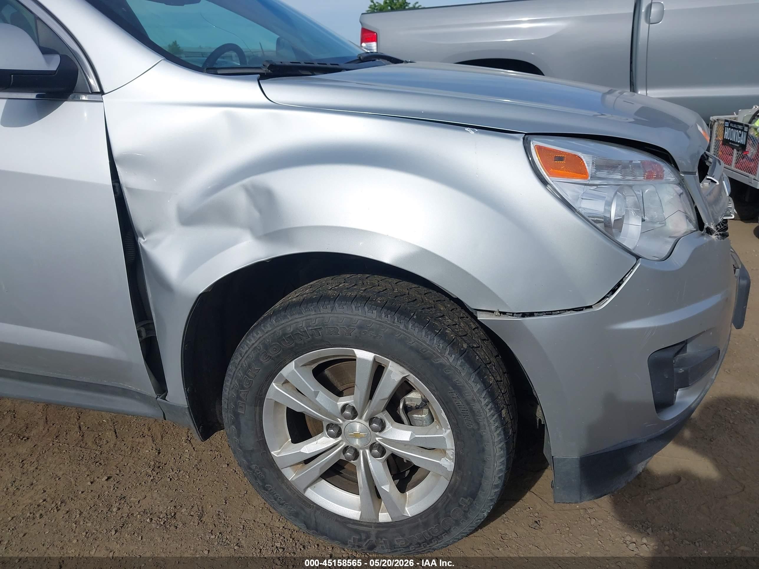 2014 Chevrolet Equinox 1lt Silver vin: 2GNFLFEK8E6276141