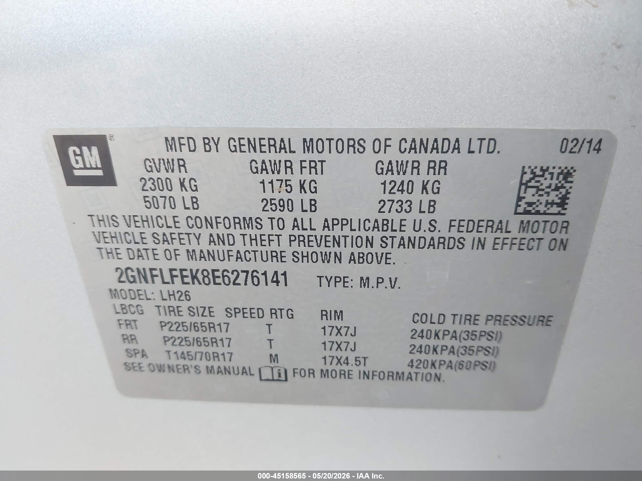 2014 Chevrolet Equinox 1lt Silver vin: 2GNFLFEK8E6276141