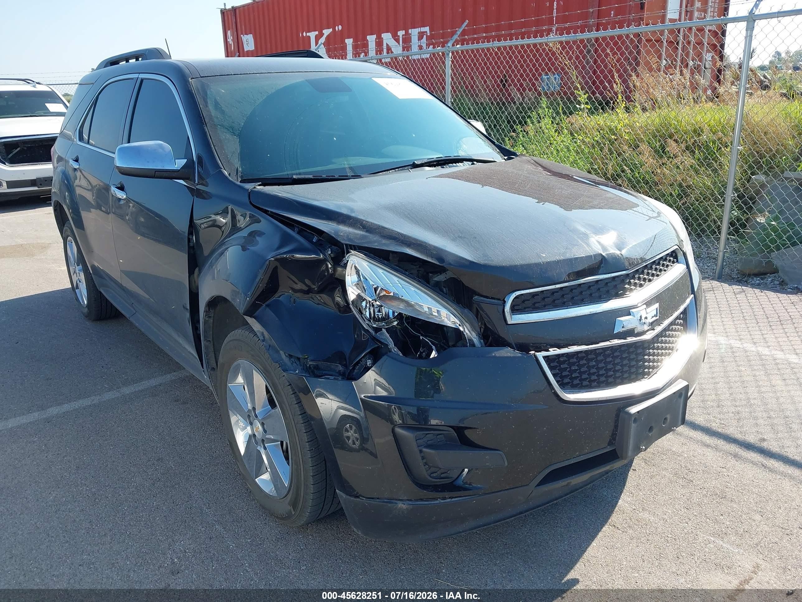 2014 Chevrolet Equinox Lt Black vin: 2GNFLFEK8E6382525
