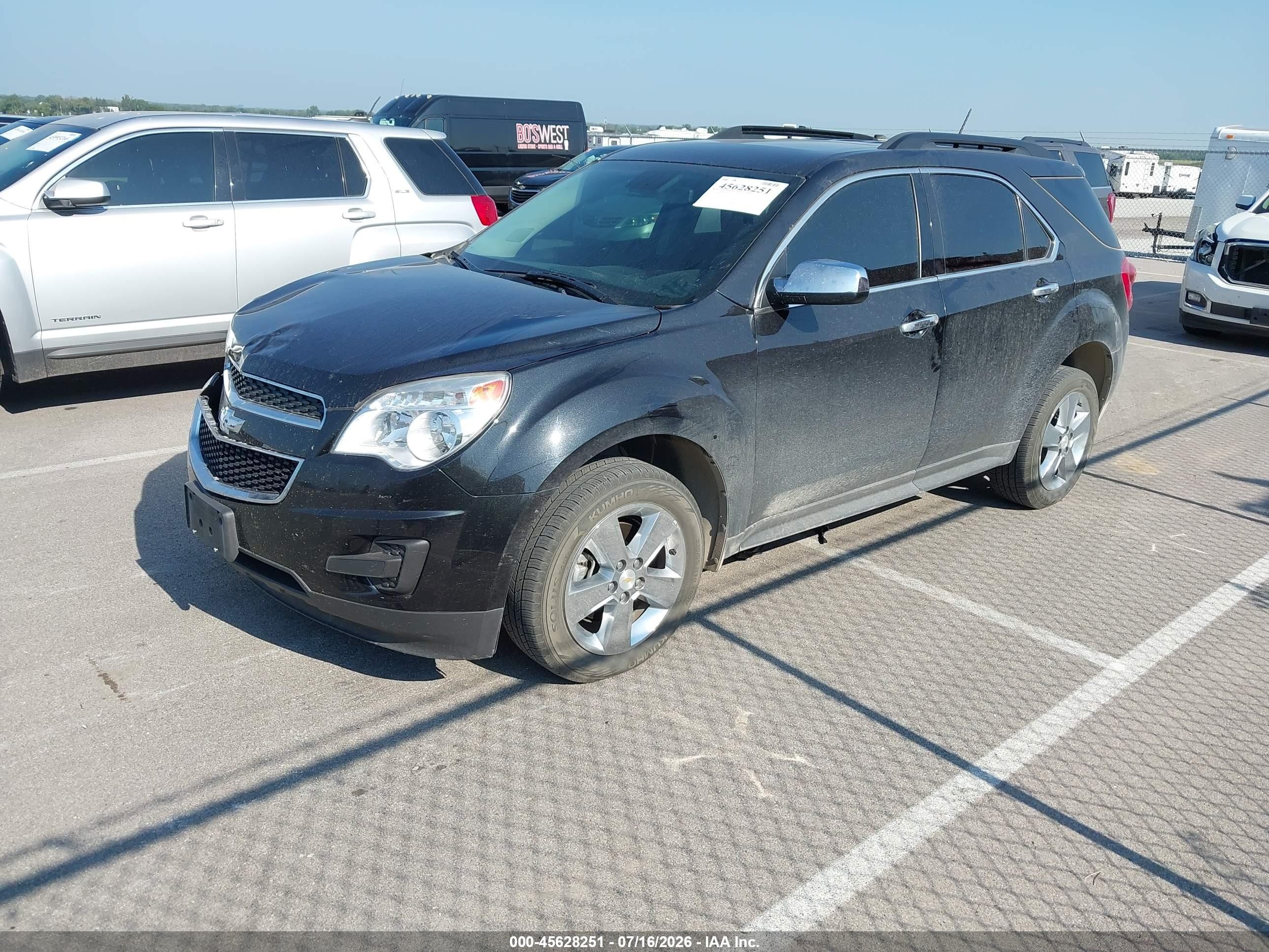 2014 Chevrolet Equinox Lt Black vin: 2GNFLFEK8E6382525