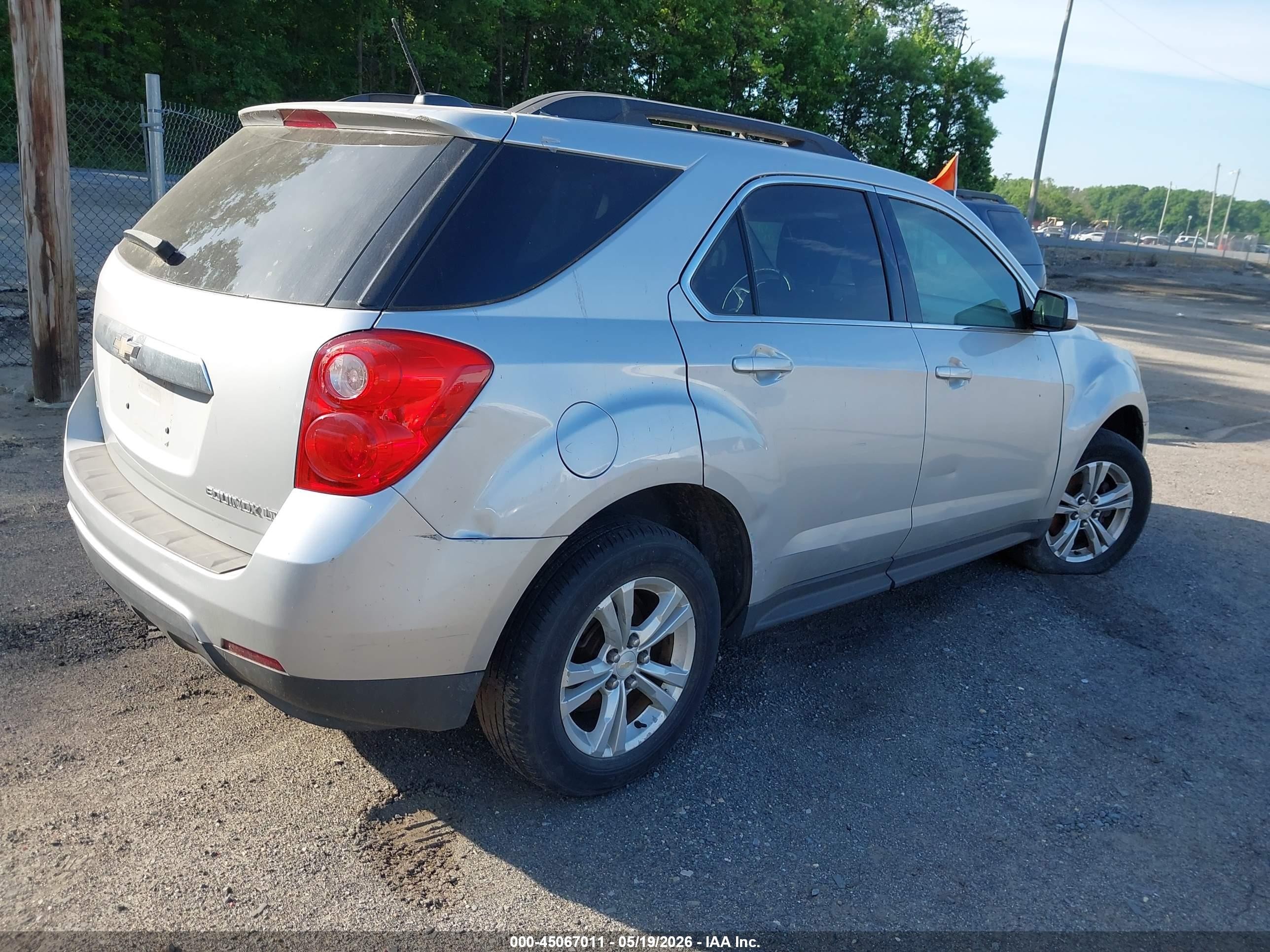 2015 Chevrolet Equinox 1lt Silver vin: 2GNFLFEK8F6112700
