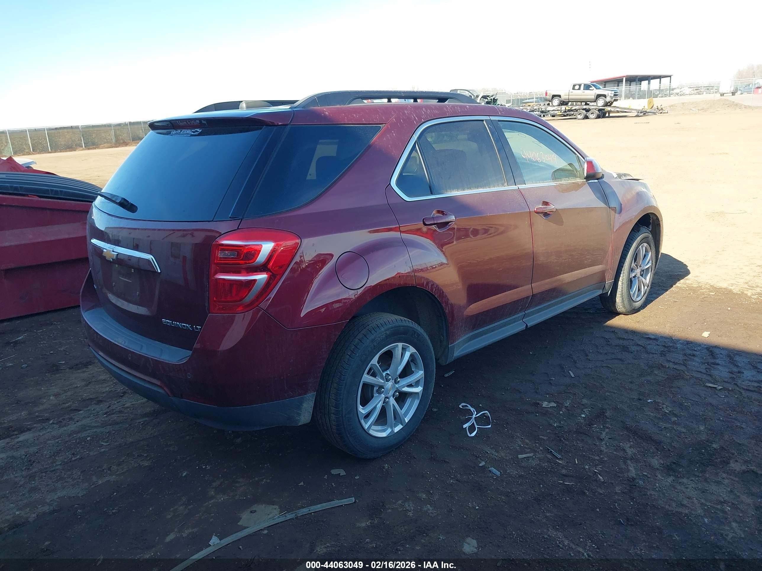 2016 Chevrolet Equinox Lt Red vin: 2GNFLFEK8G6228769