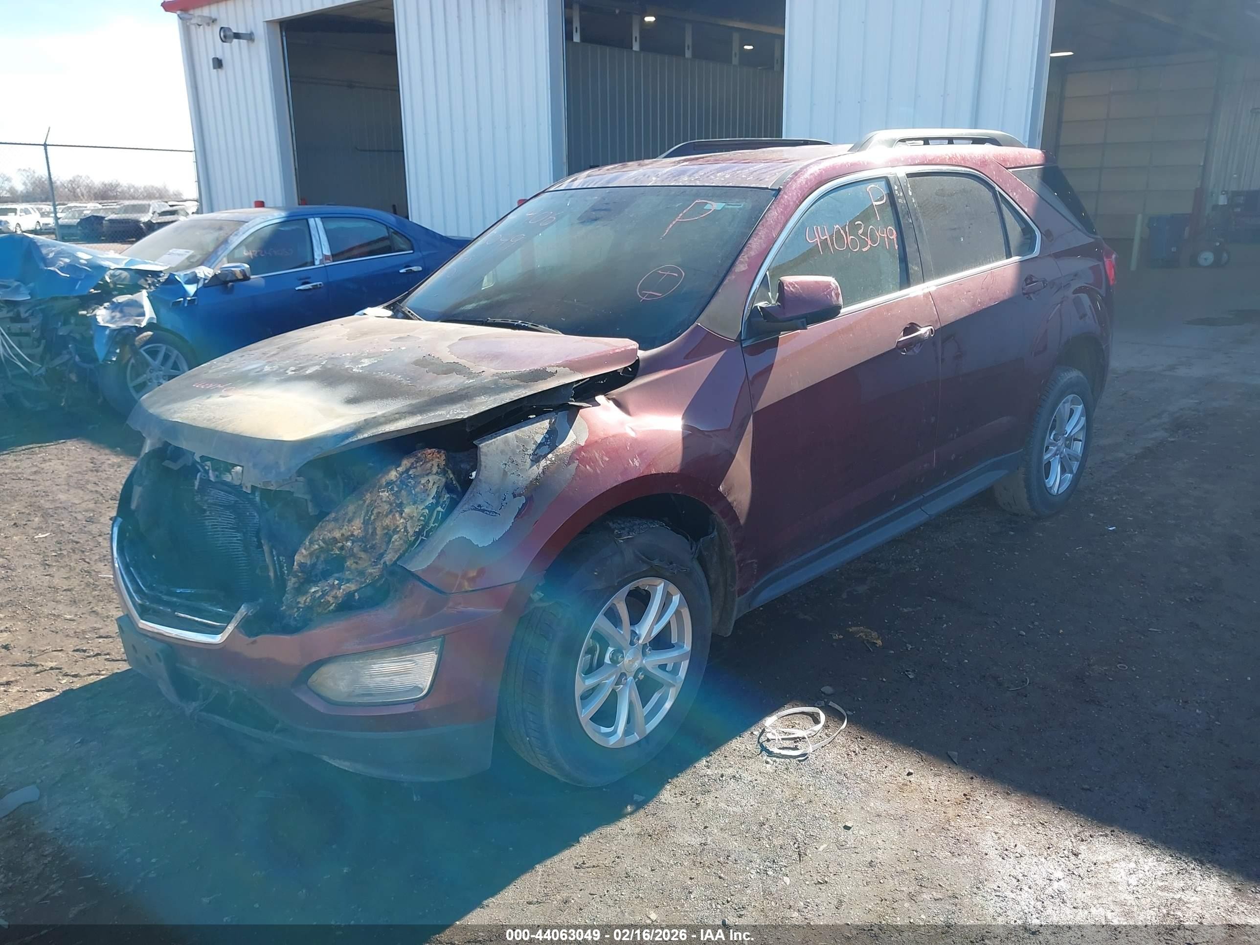 2016 Chevrolet Equinox Lt Red vin: 2GNFLFEK8G6228769