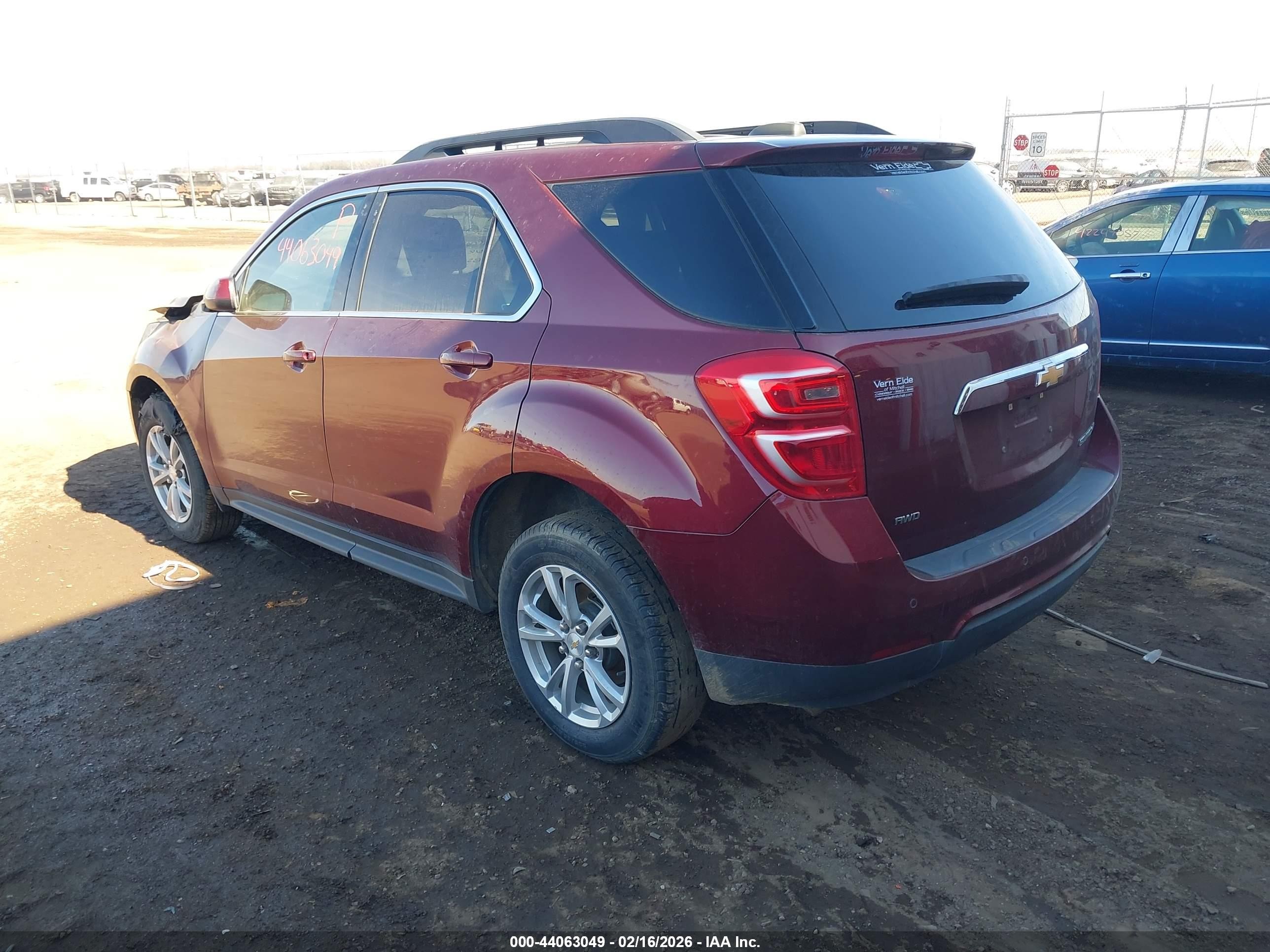 2016 Chevrolet Equinox Lt Red vin: 2GNFLFEK8G6228769