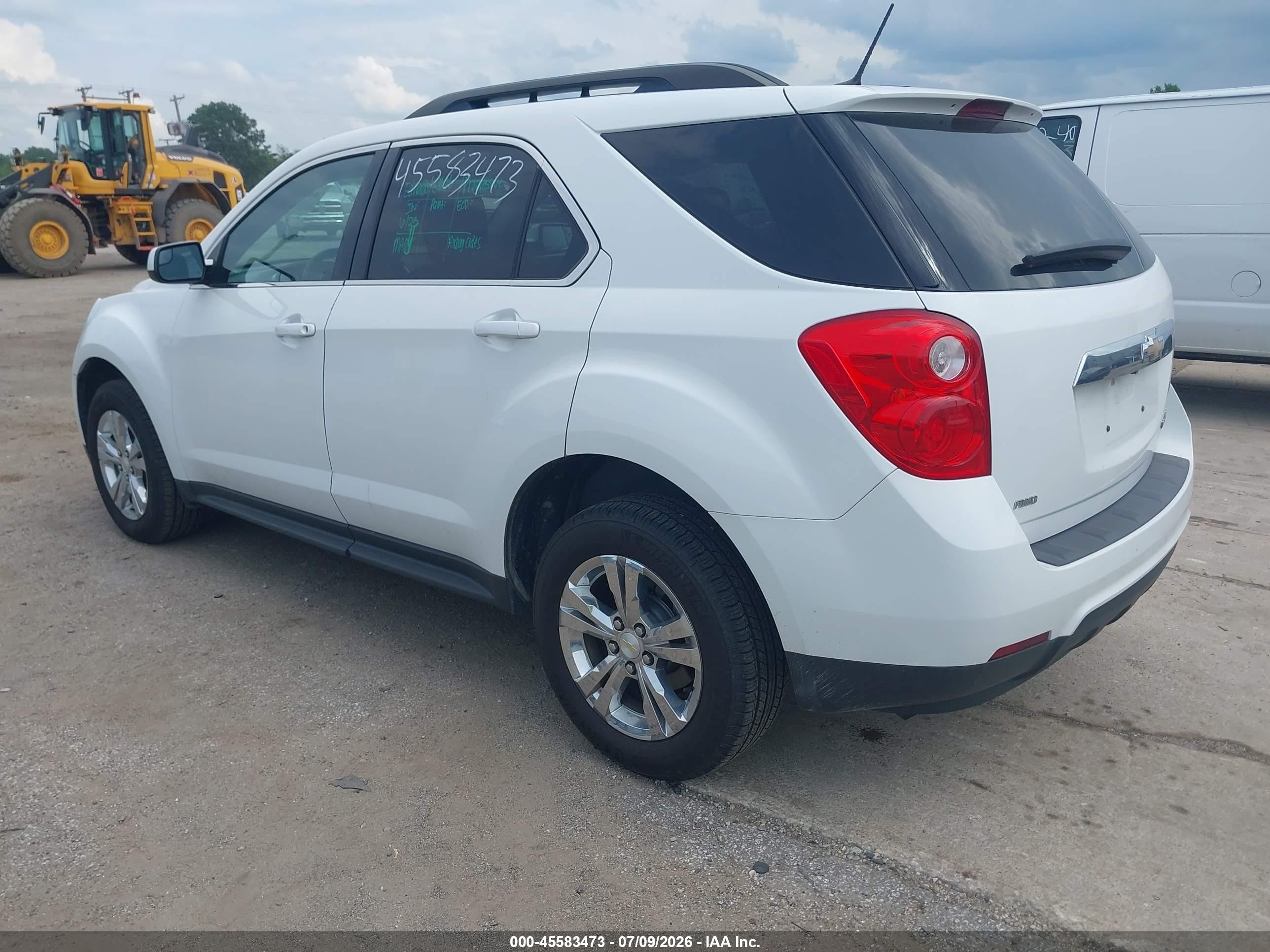 2014 Chevrolet Equinox Lt White vin: 2GNFLFEK9E6302424