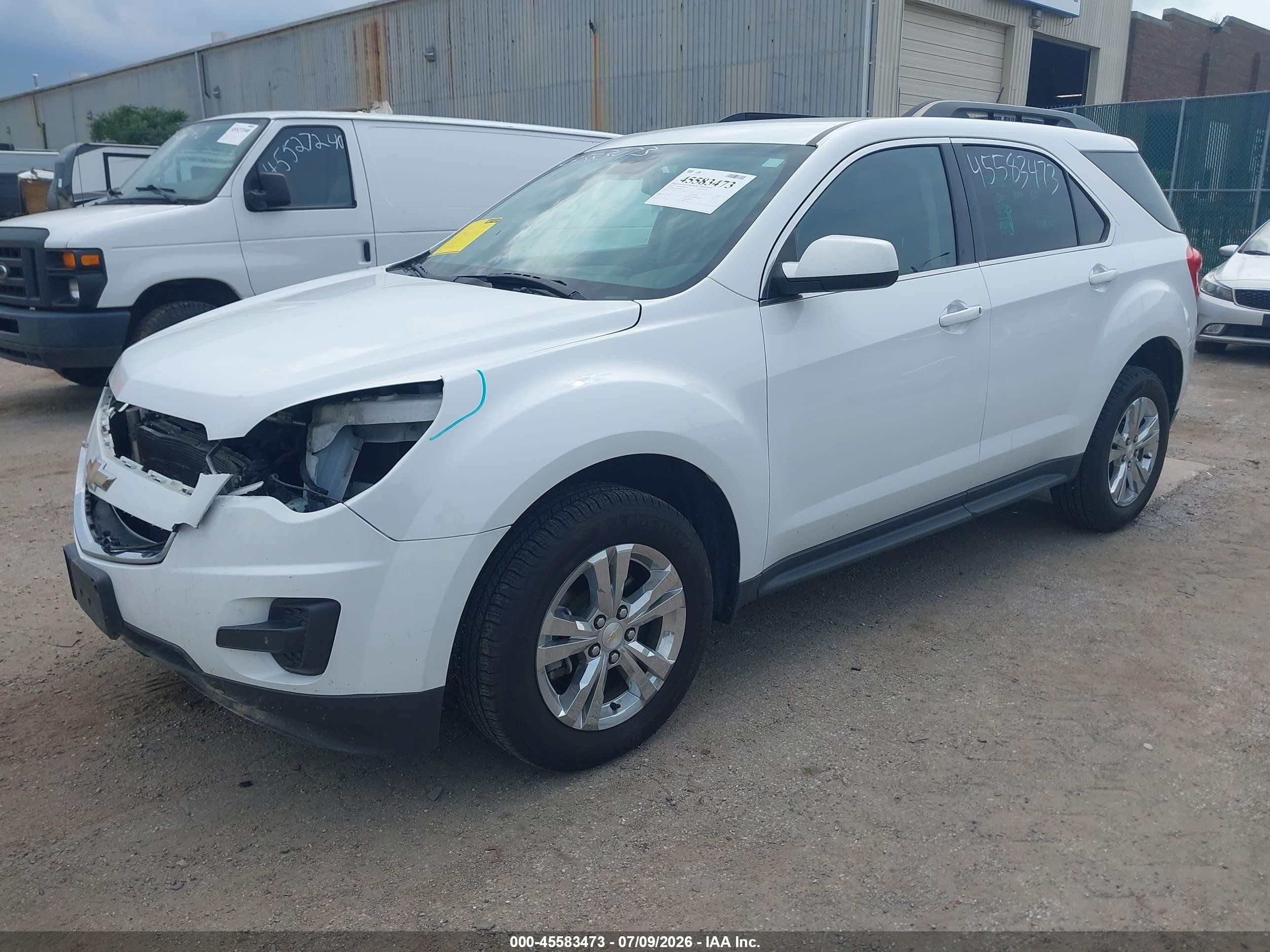 2014 Chevrolet Equinox Lt White vin: 2GNFLFEK9E6302424