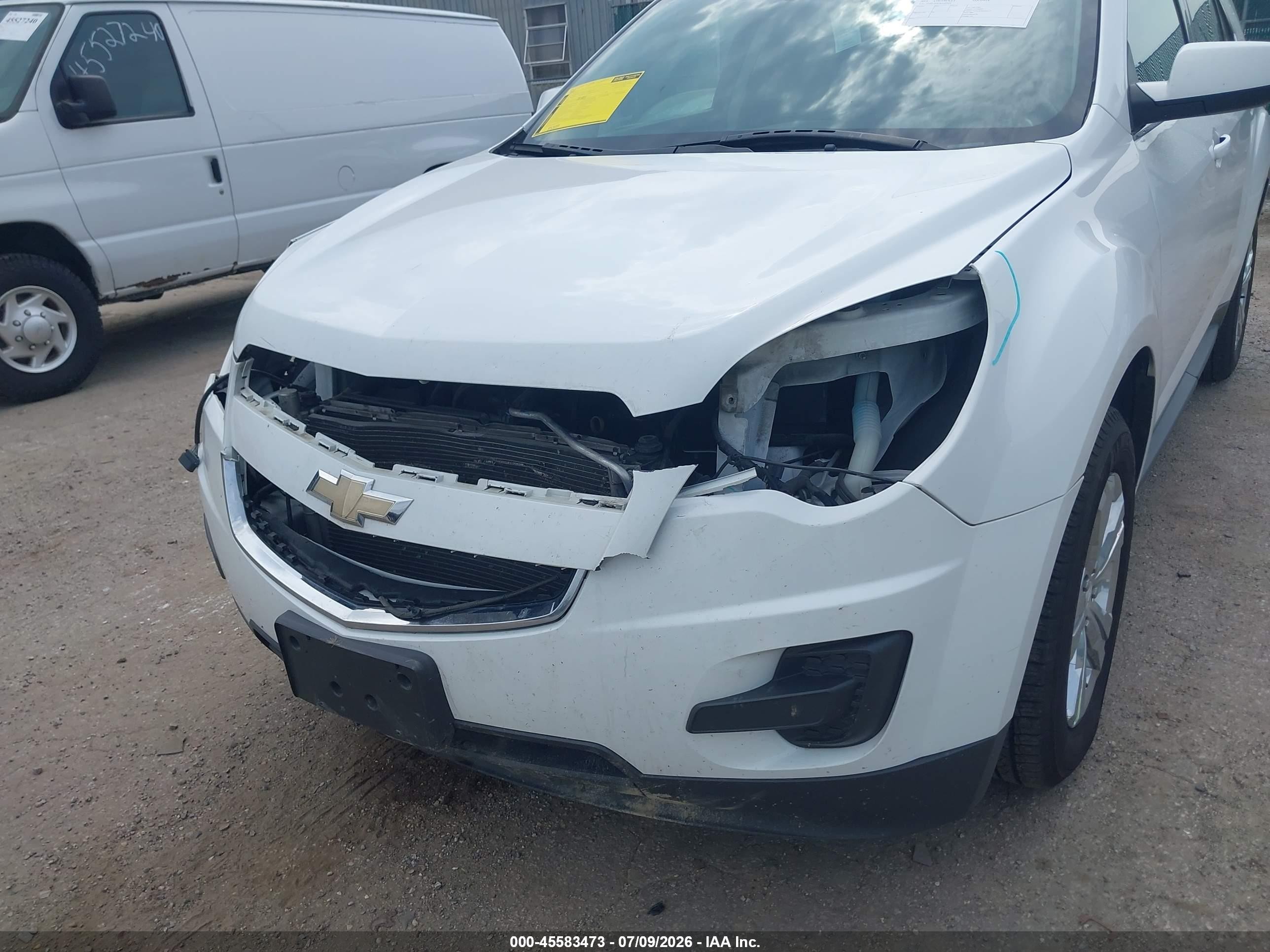 2014 Chevrolet Equinox Lt White vin: 2GNFLFEK9E6302424