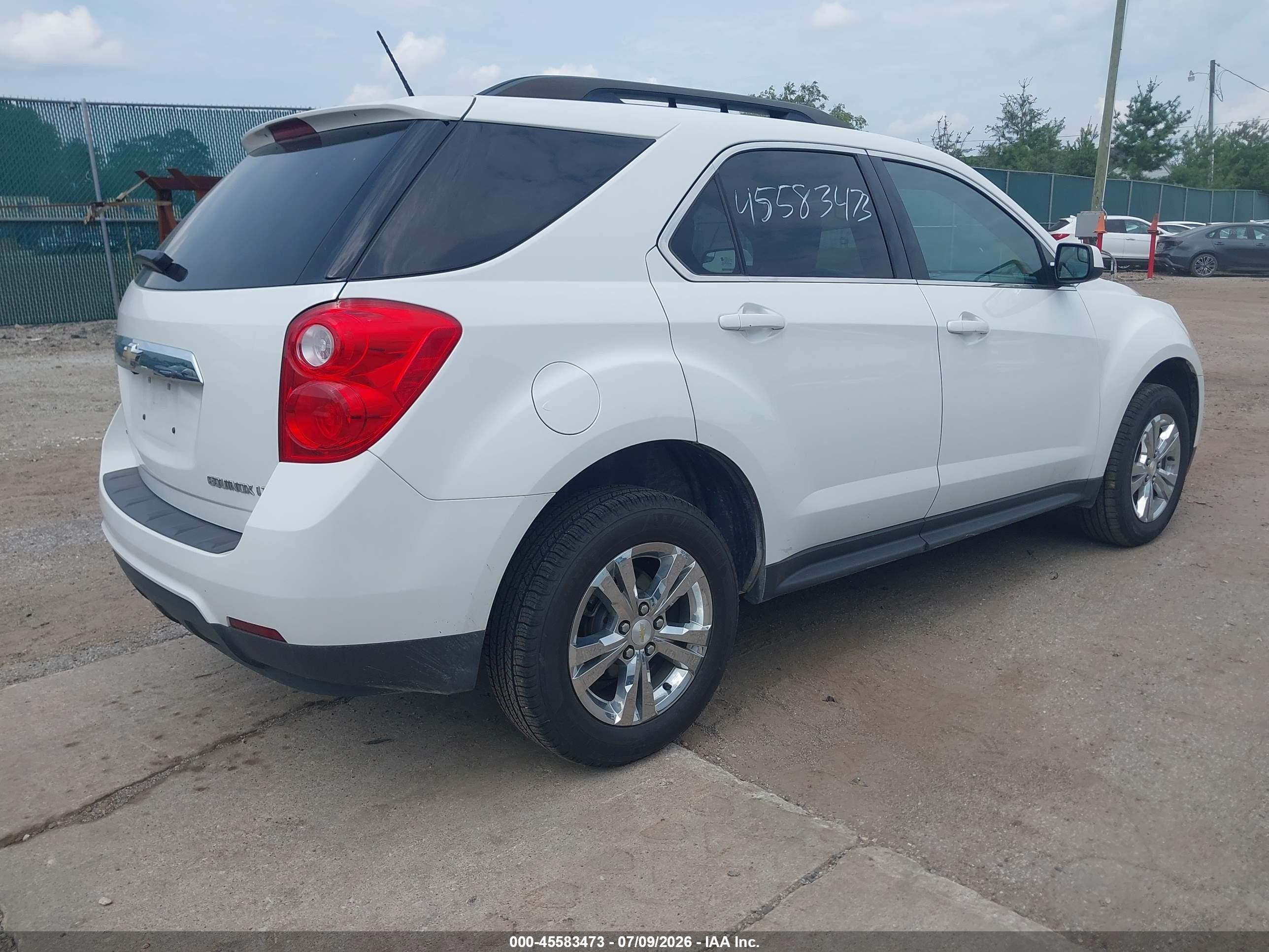 2014 Chevrolet Equinox Lt White vin: 2GNFLFEK9E6302424