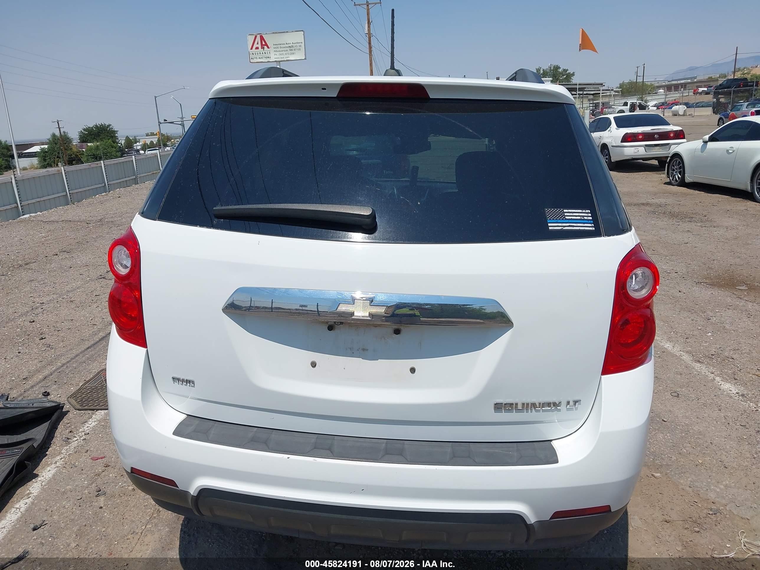 2015 Chevrolet Equinox Lt Белый vin: 2GNFLFEK9F6209923