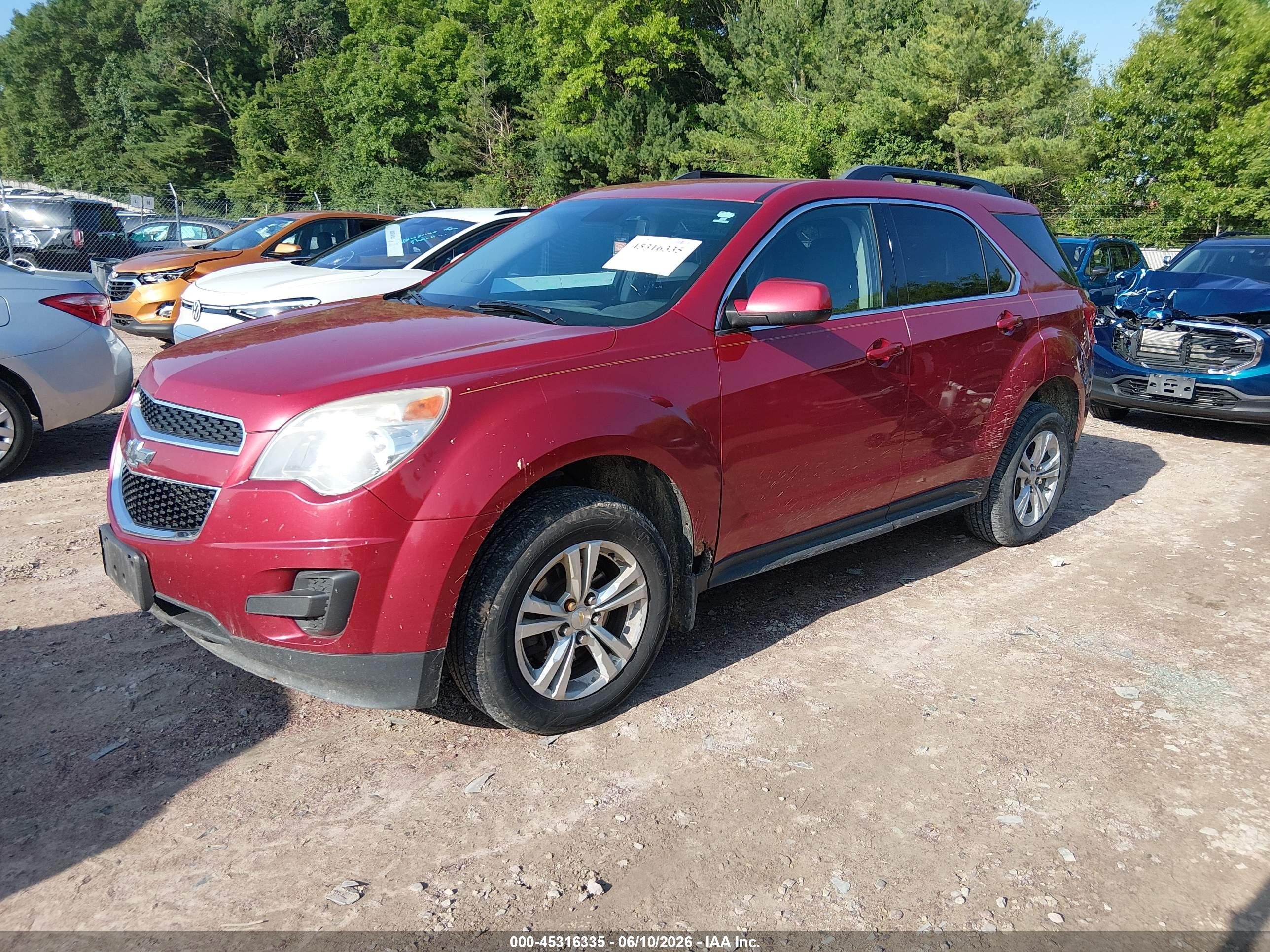 2015 Chevrolet Equinox 1lt Red vin: 2GNFLFEKXF6224088