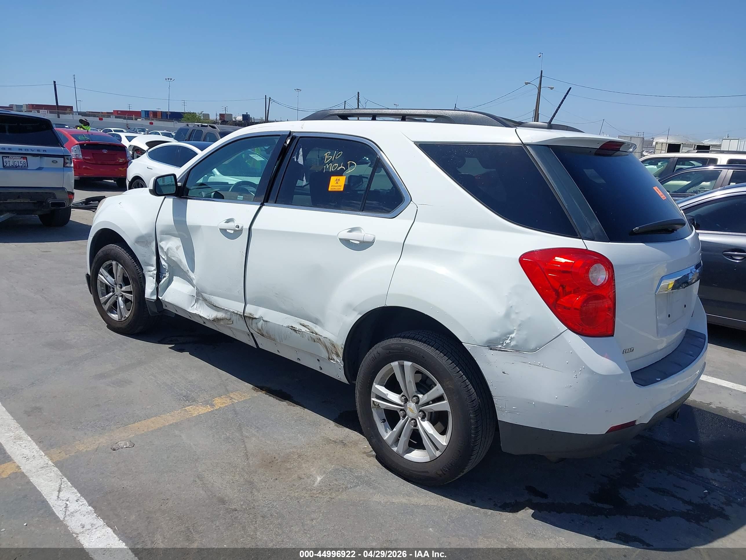 2015 Chevrolet Equinox 1lt White vin: 2GNFLFEKXF6255857