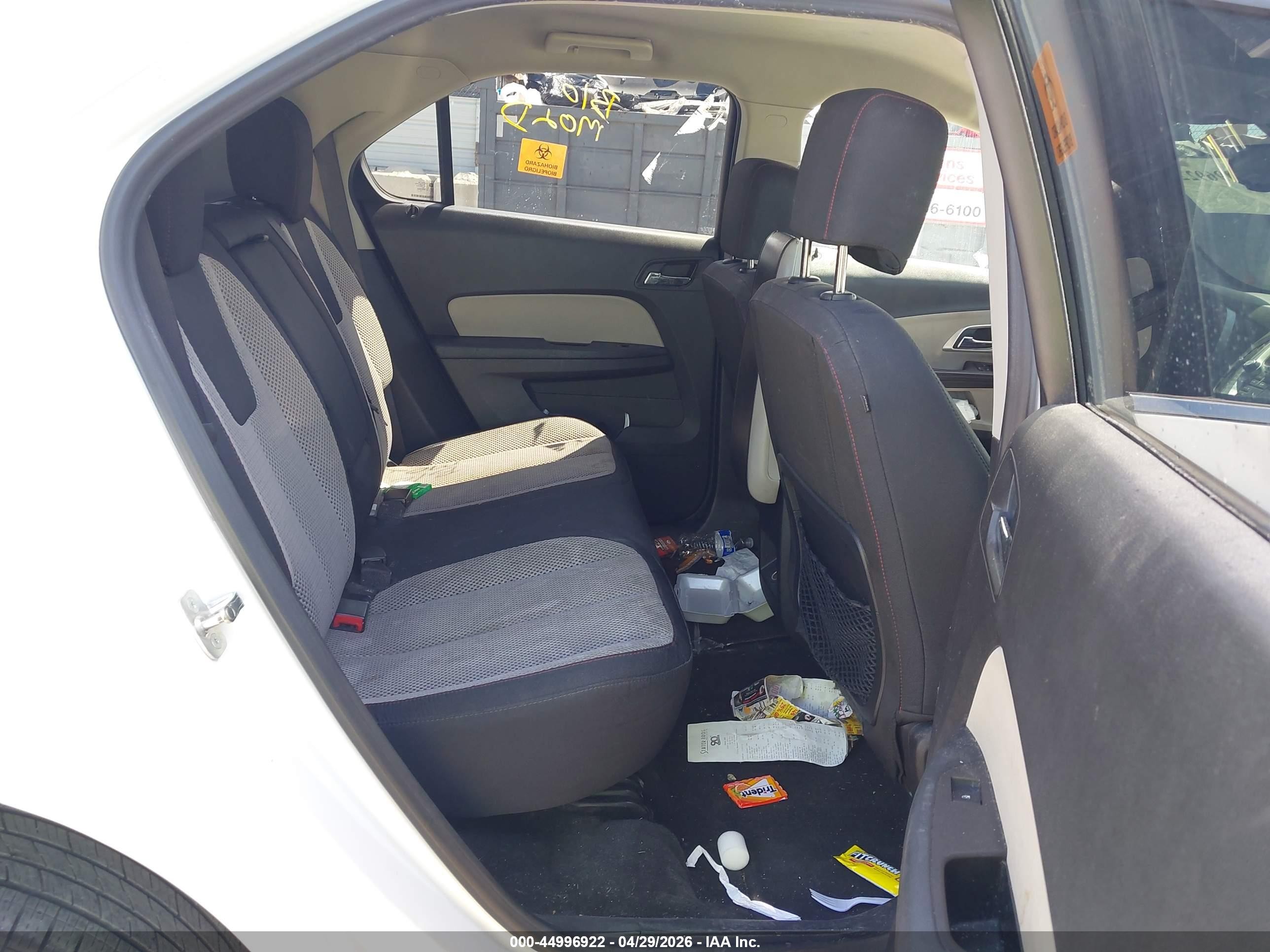 2015 Chevrolet Equinox 1lt White vin: 2GNFLFEKXF6255857