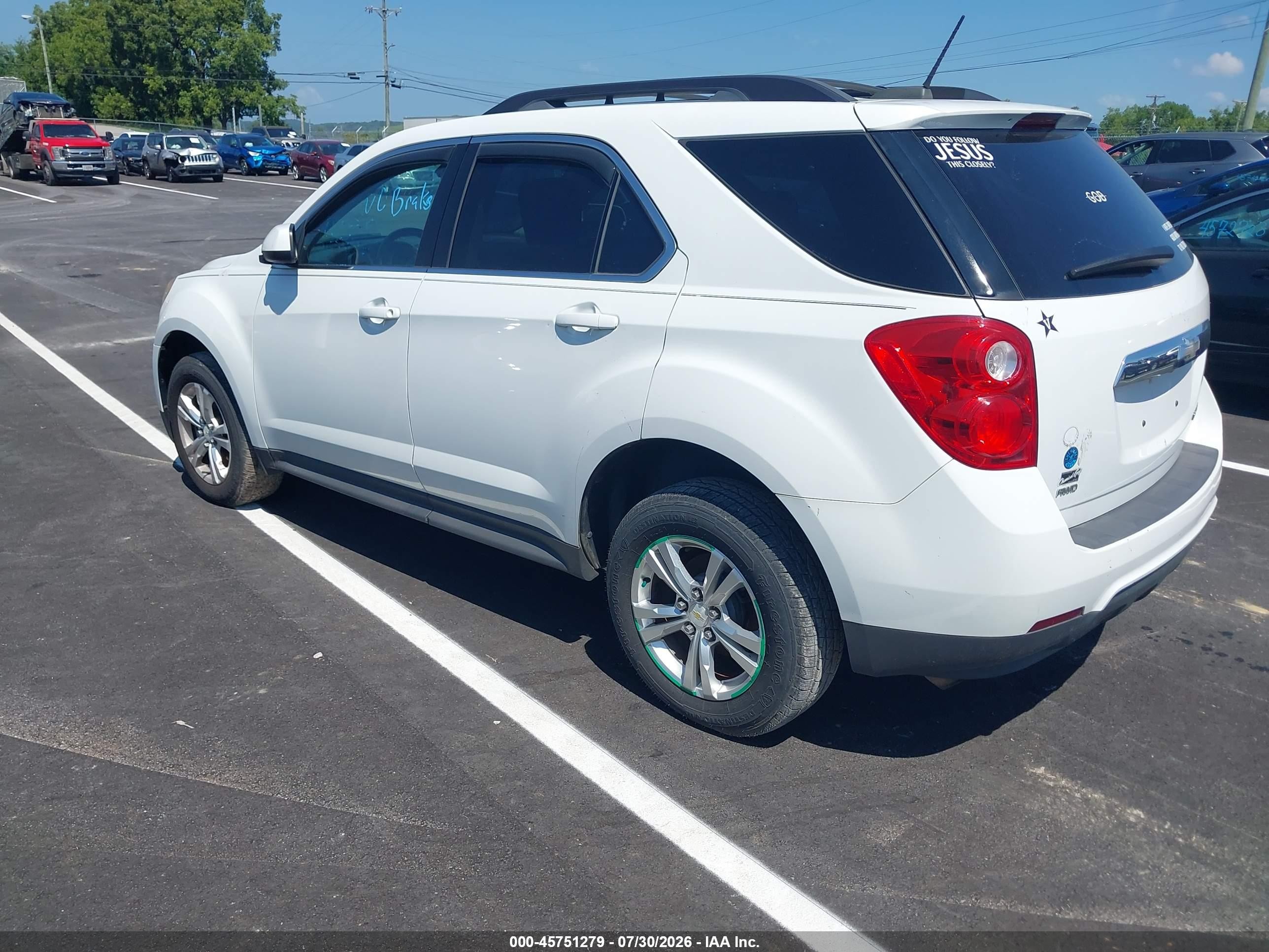 2015 Chevrolet Equinox 1lt White vin: 2GNFLFEKXF6321081