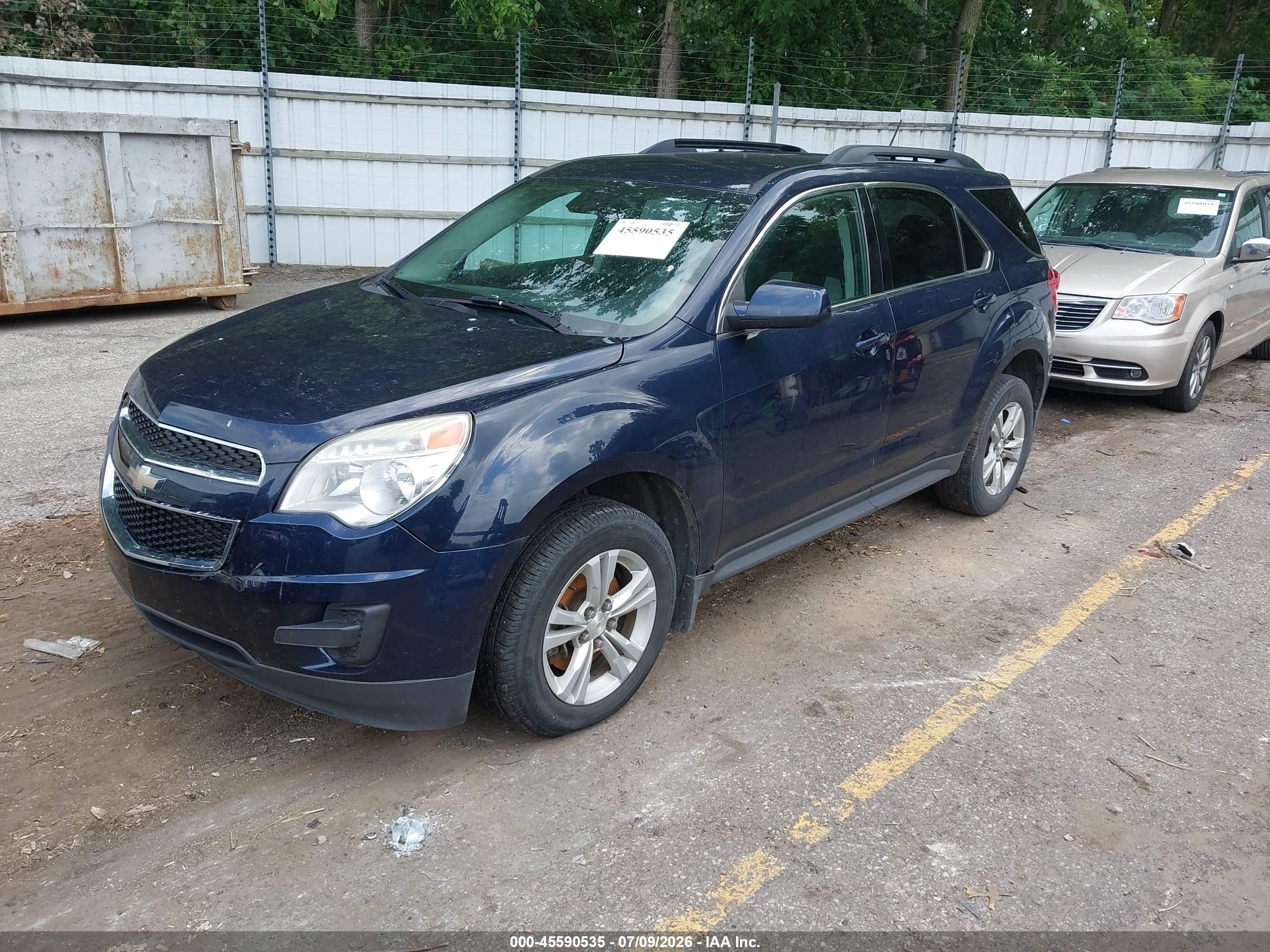 2015 Chevrolet Equinox Lt Синий vin: 2GNFLFEKXF6329908