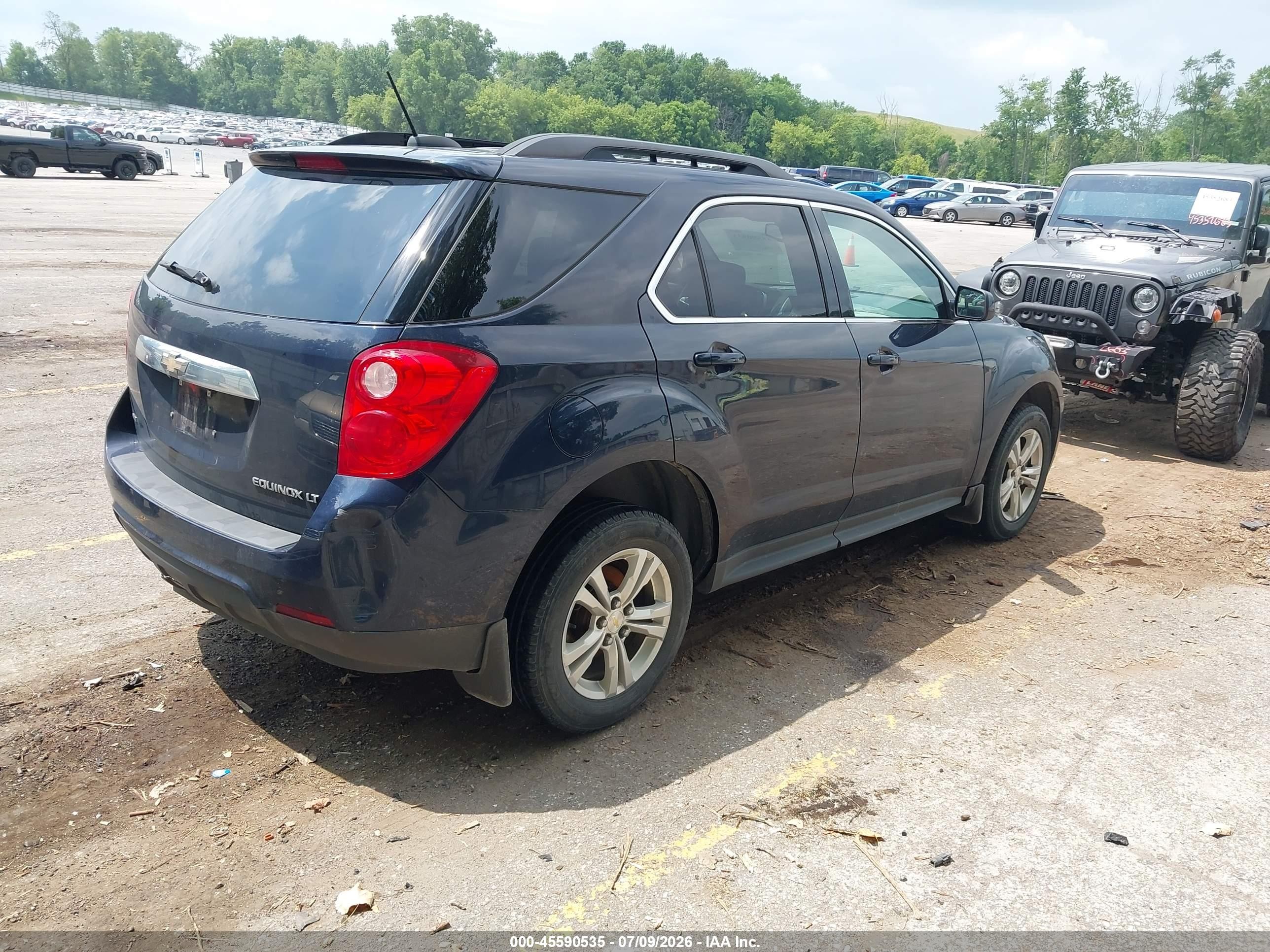 2015 Chevrolet Equinox Lt Синий vin: 2GNFLFEKXF6329908