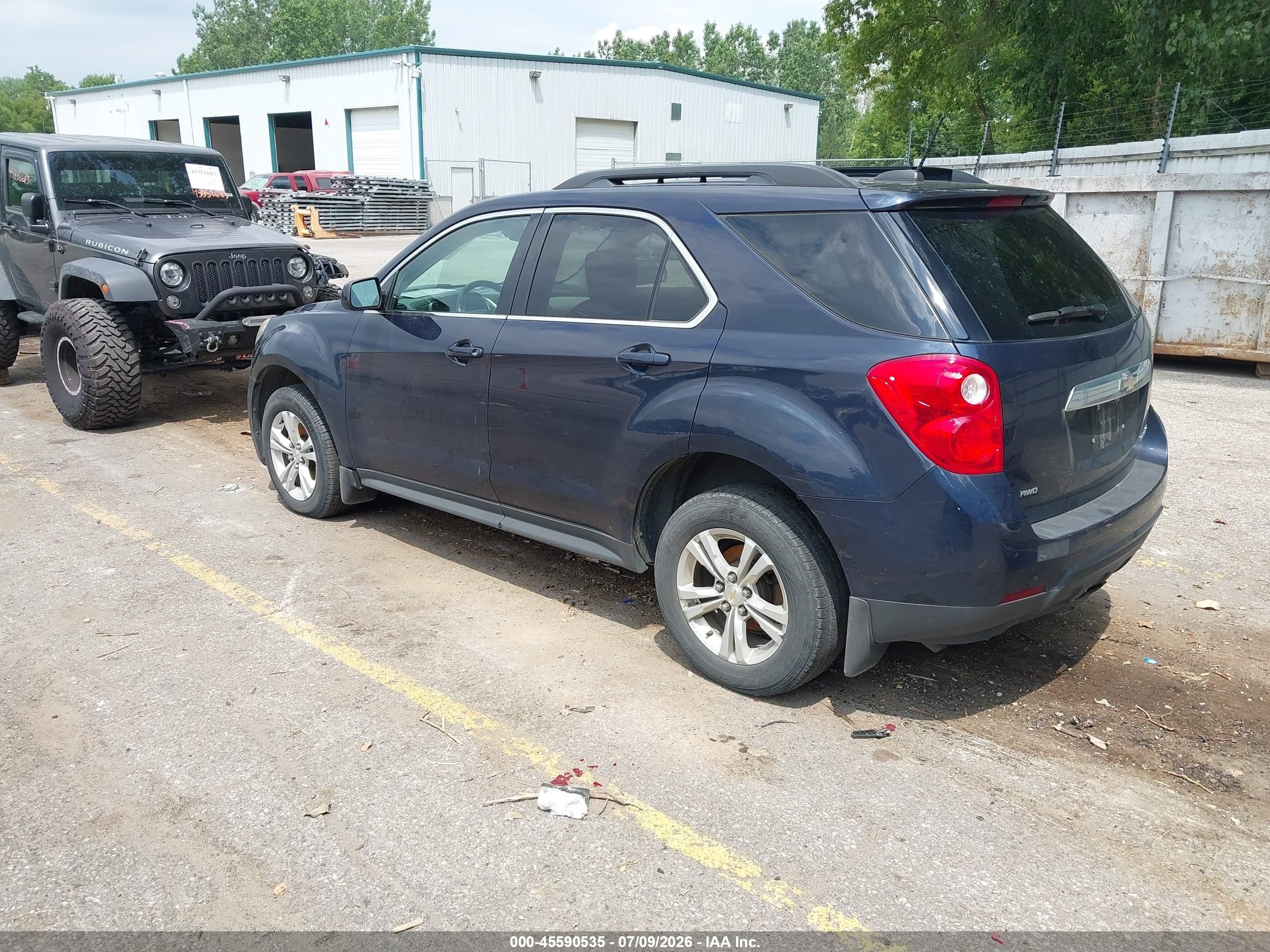2015 Chevrolet Equinox Lt Синий vin: 2GNFLFEKXF6329908