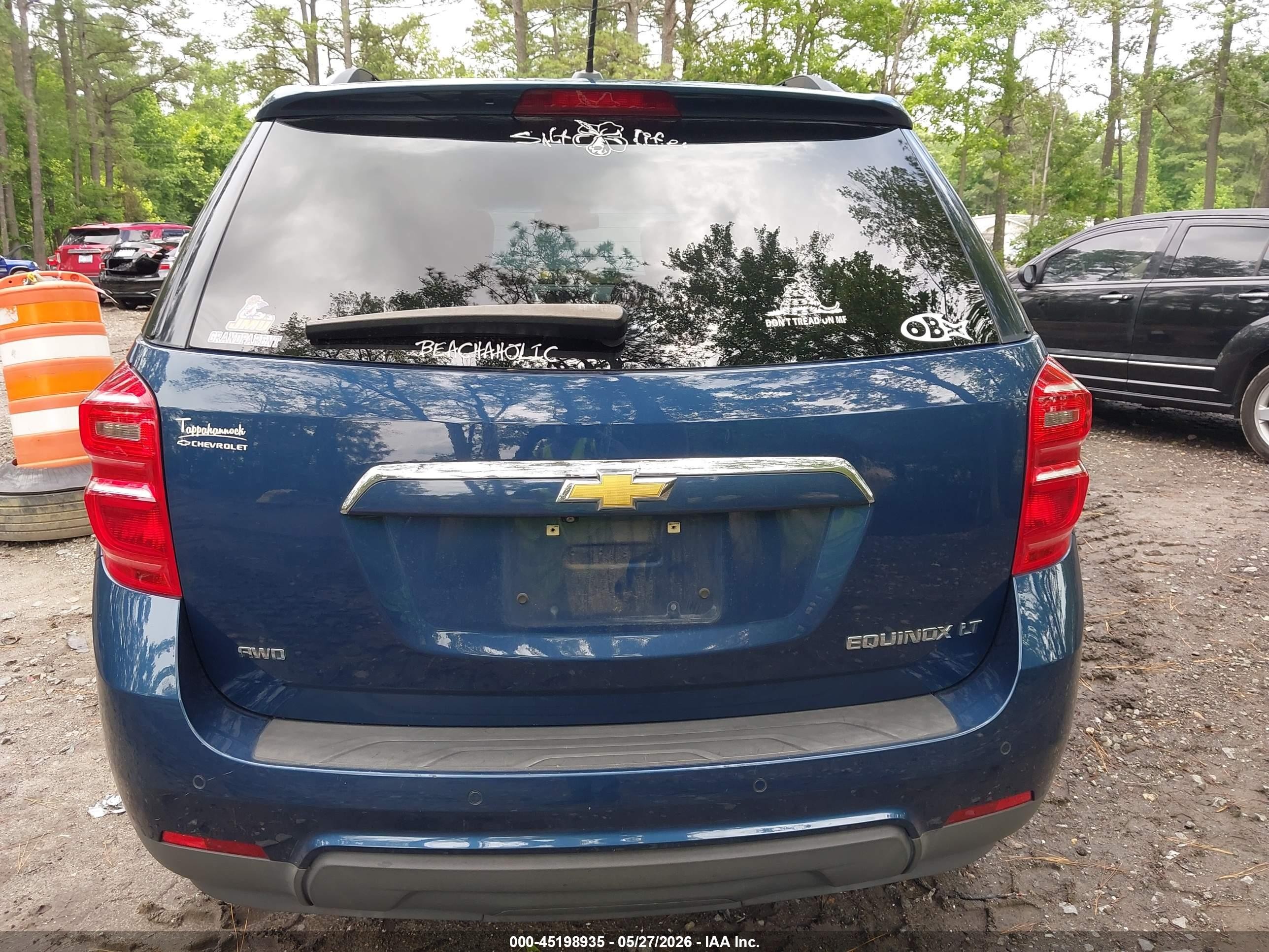 2016 Chevrolet Equinox Lt Синий vin: 2GNFLFEKXG6344832