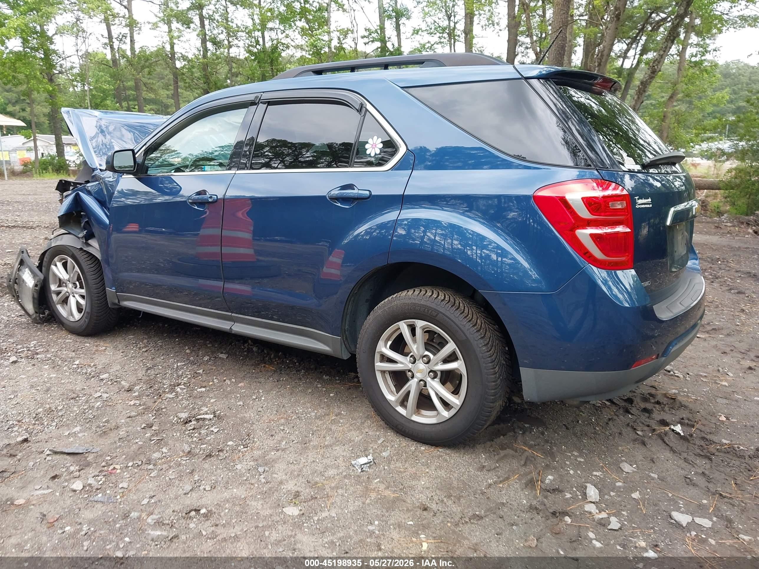 2016 Chevrolet Equinox Lt Синий vin: 2GNFLFEKXG6344832