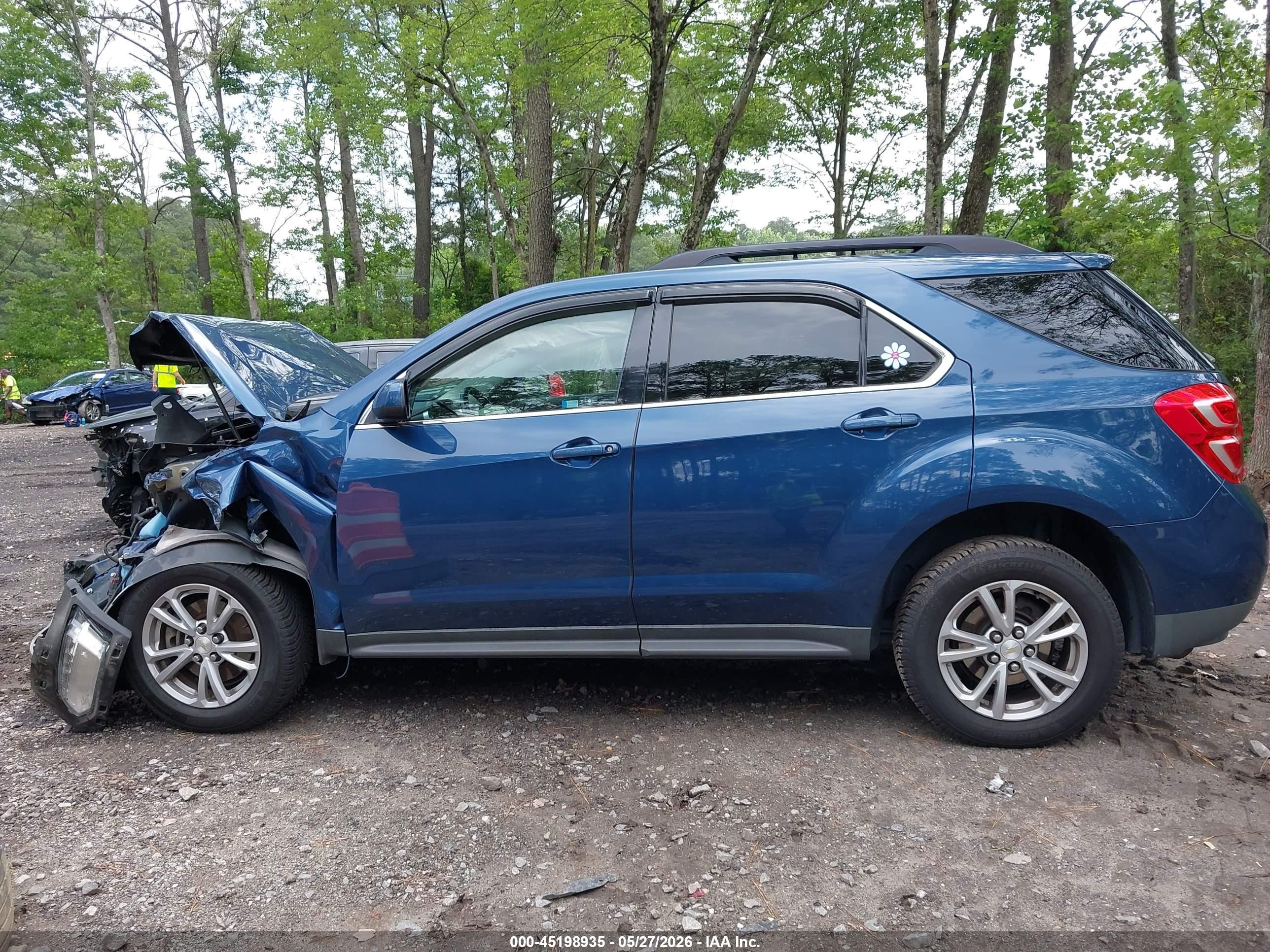 2016 Chevrolet Equinox Lt Синий vin: 2GNFLFEKXG6344832