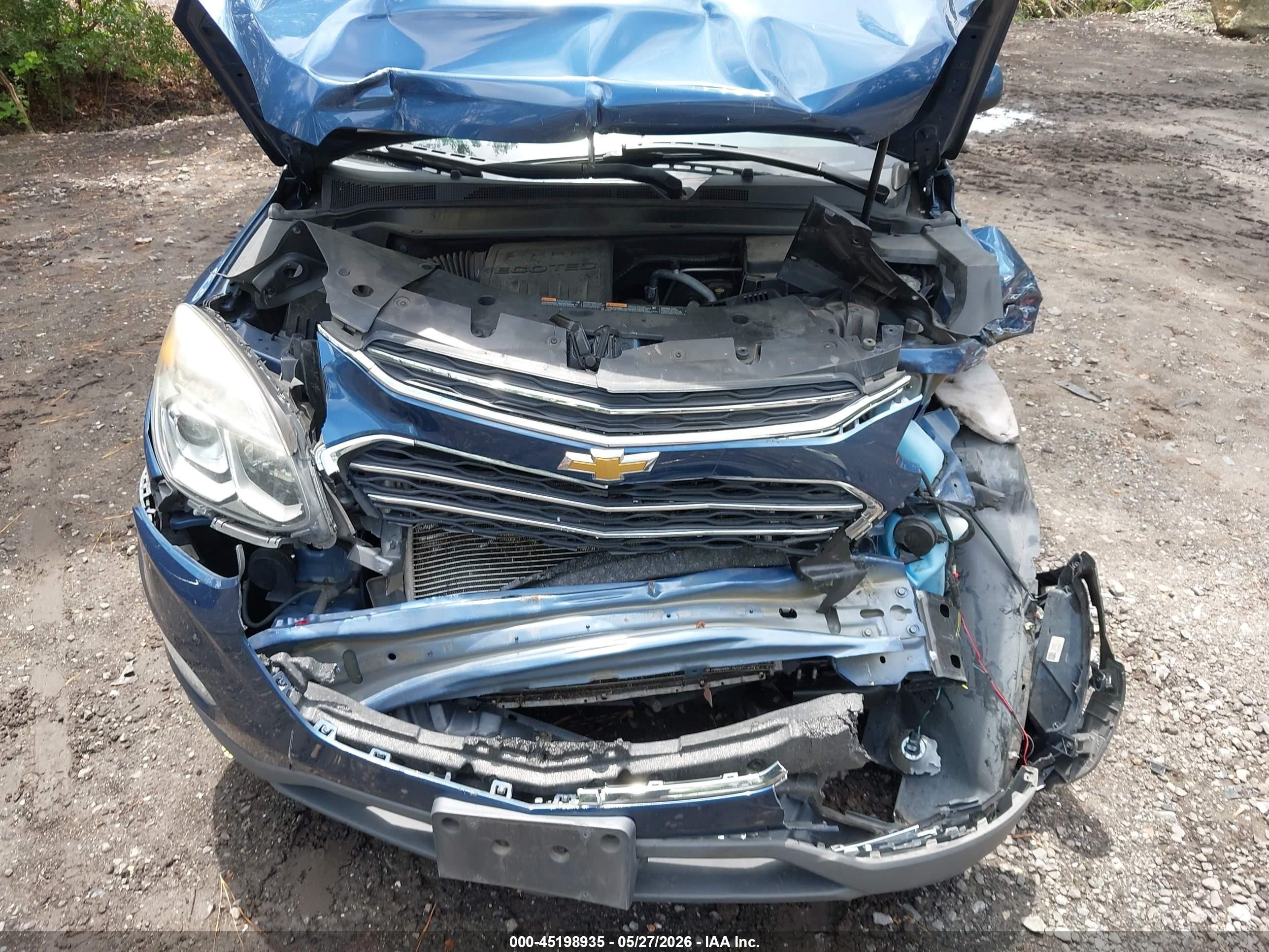 2016 Chevrolet Equinox Lt Синий vin: 2GNFLFEKXG6344832