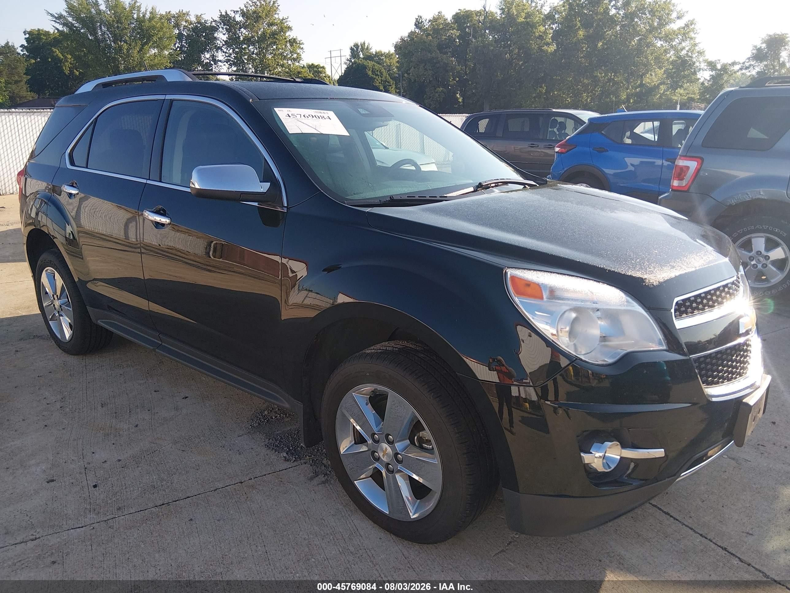 2013 Chevrolet Equinox Ltz Black vin: 2GNFLGE30D6204878