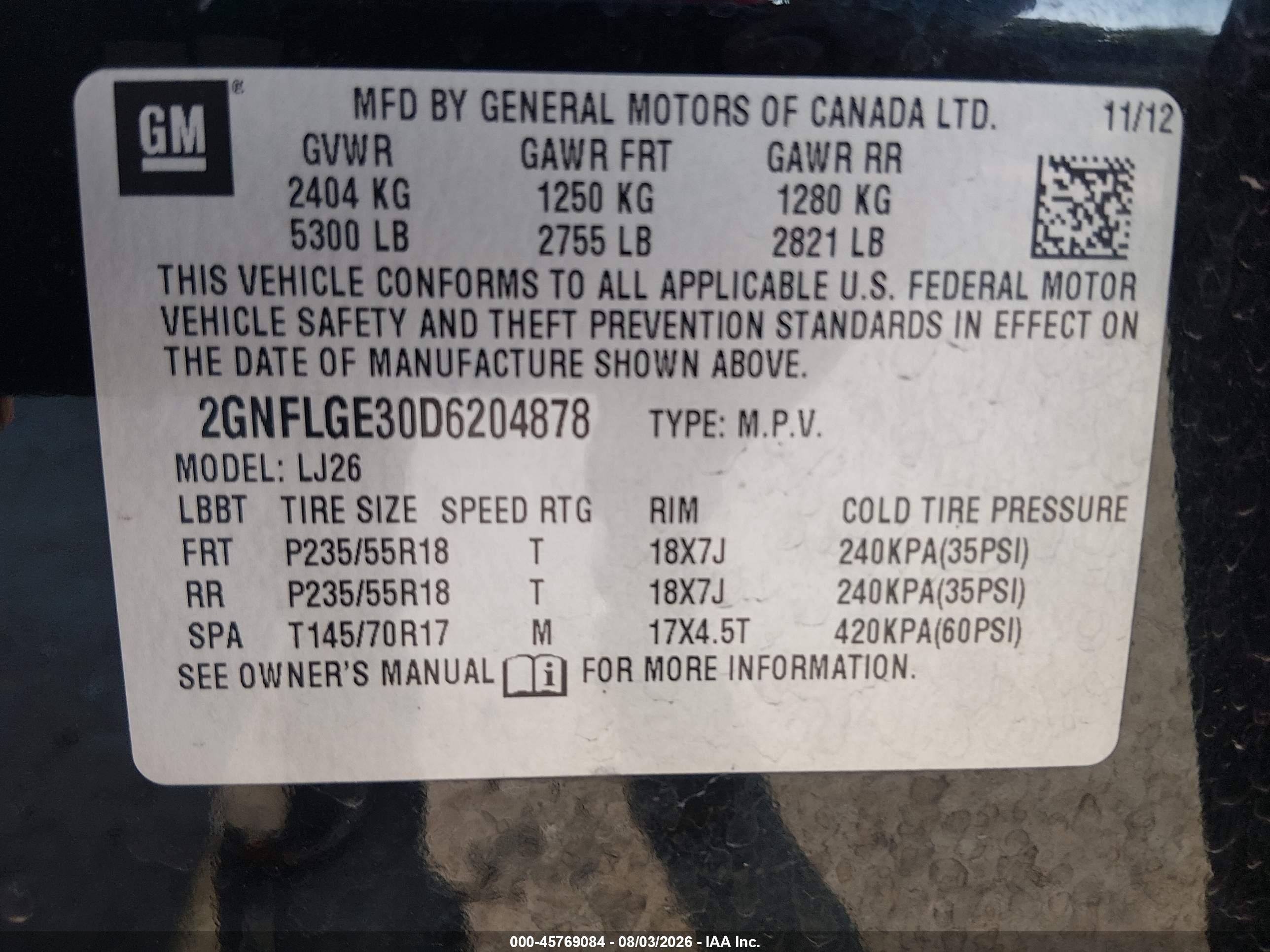 2013 Chevrolet Equinox Ltz Черный vin: 2GNFLGE30D6204878