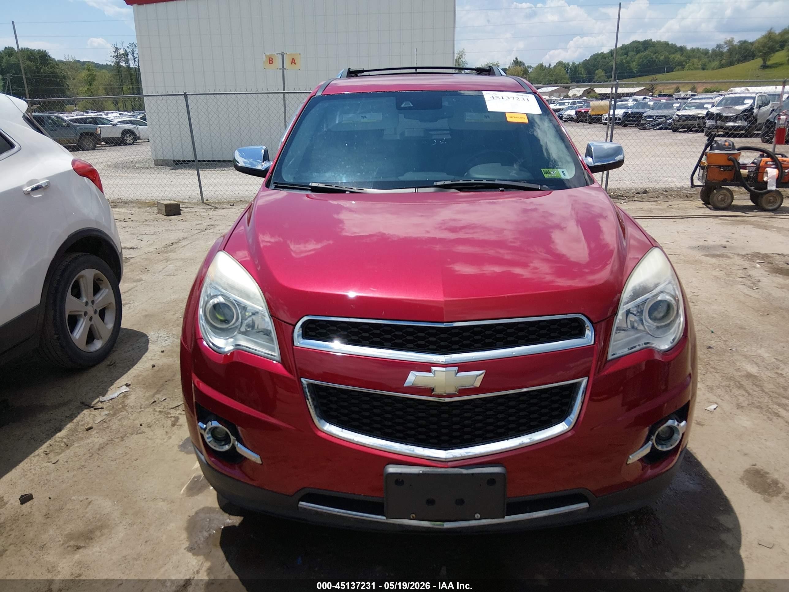 2013 Chevrolet Equinox Ltz Red vin: 2GNFLGE32D6149298