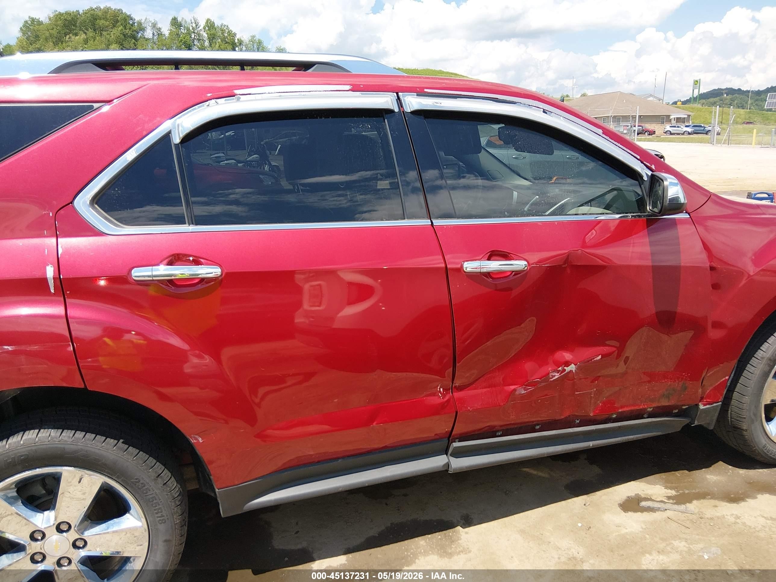 2013 Chevrolet Equinox Ltz Red vin: 2GNFLGE32D6149298