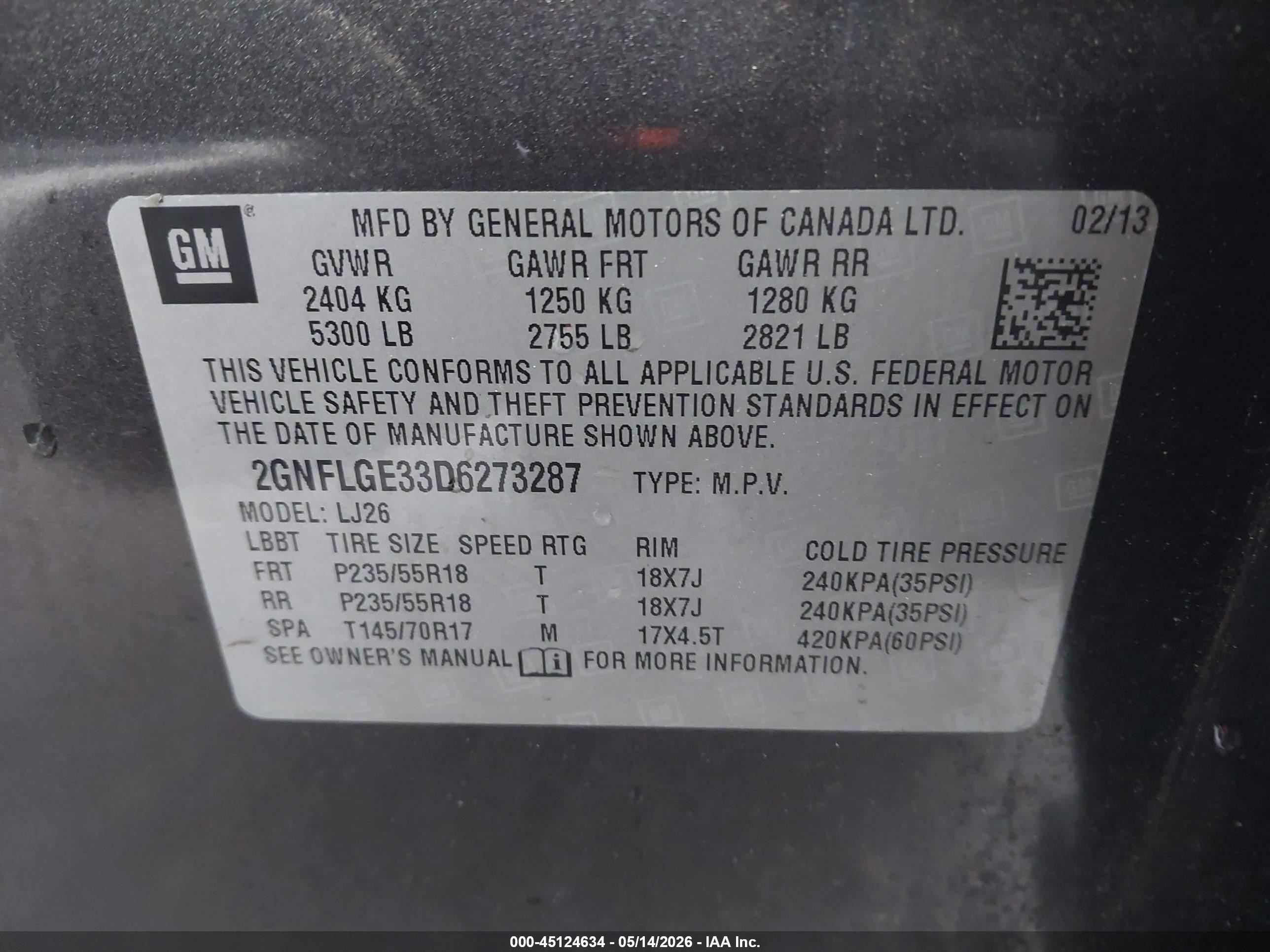 2013 Chevrolet Equinox Ltz Gray vin: 2GNFLGE33D6273287