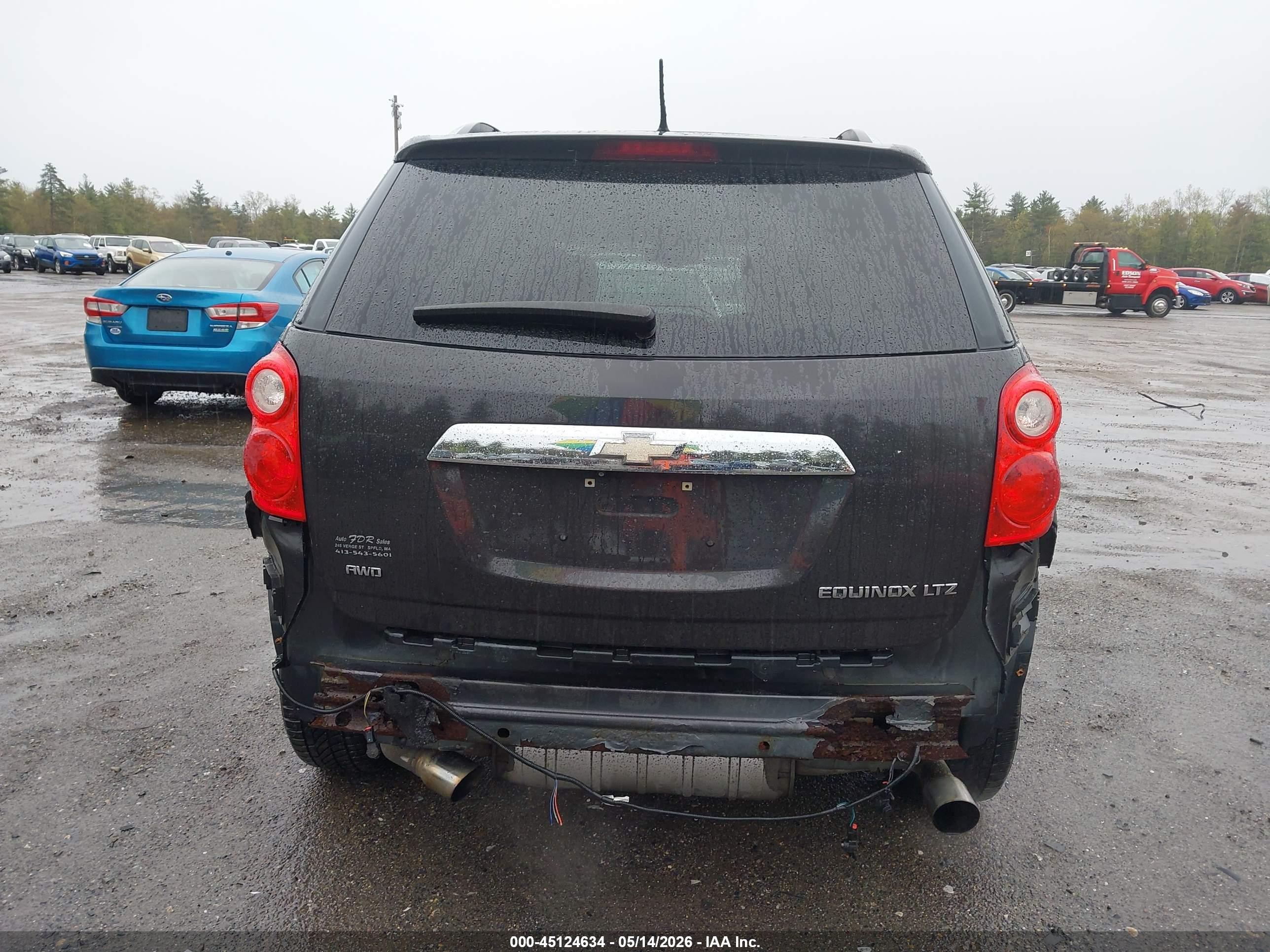 2013 Chevrolet Equinox Ltz Gray vin: 2GNFLGE33D6273287