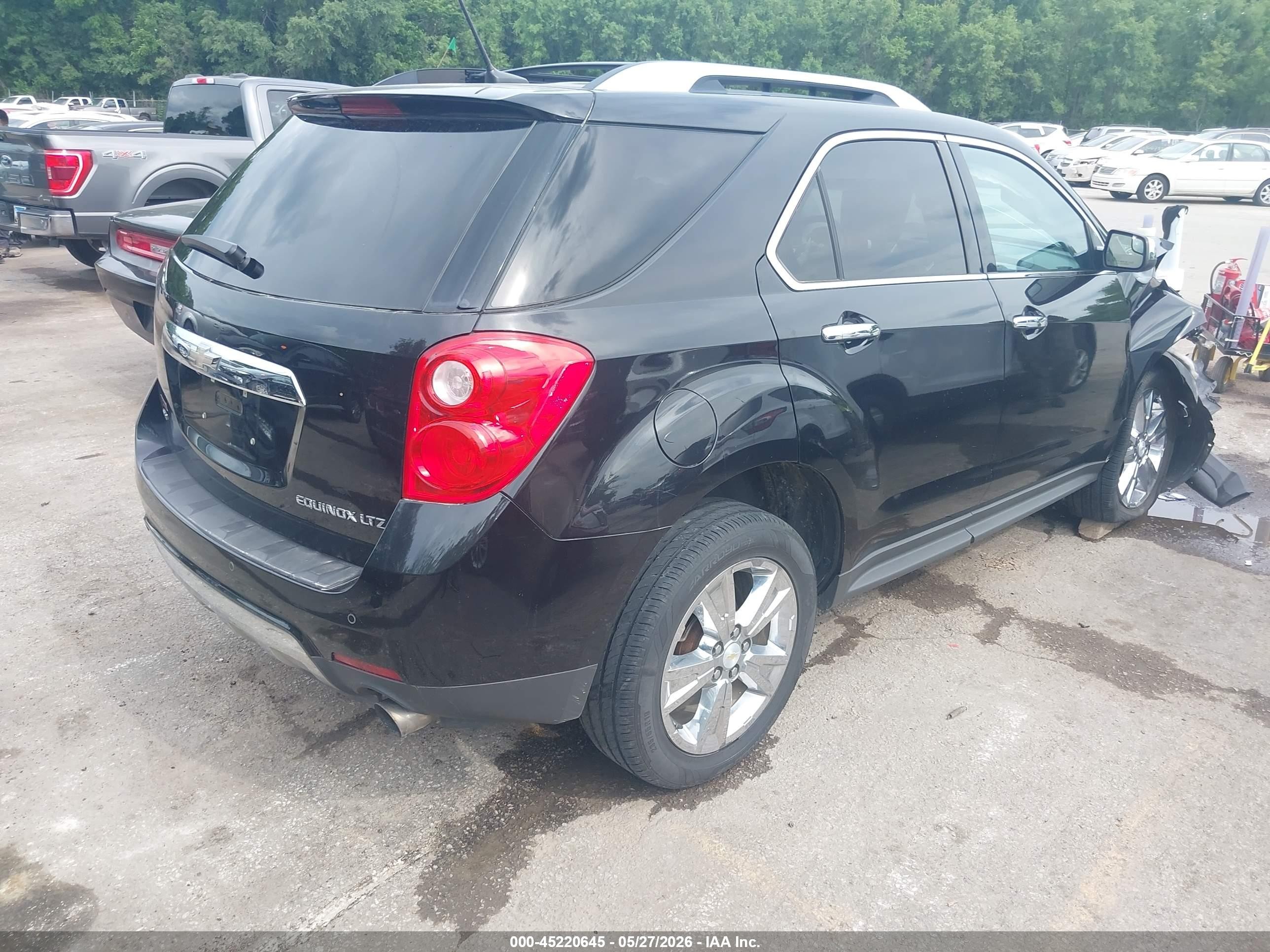 2013 Chevrolet Equinox Ltz Black vin: 2GNFLGE34D6421804