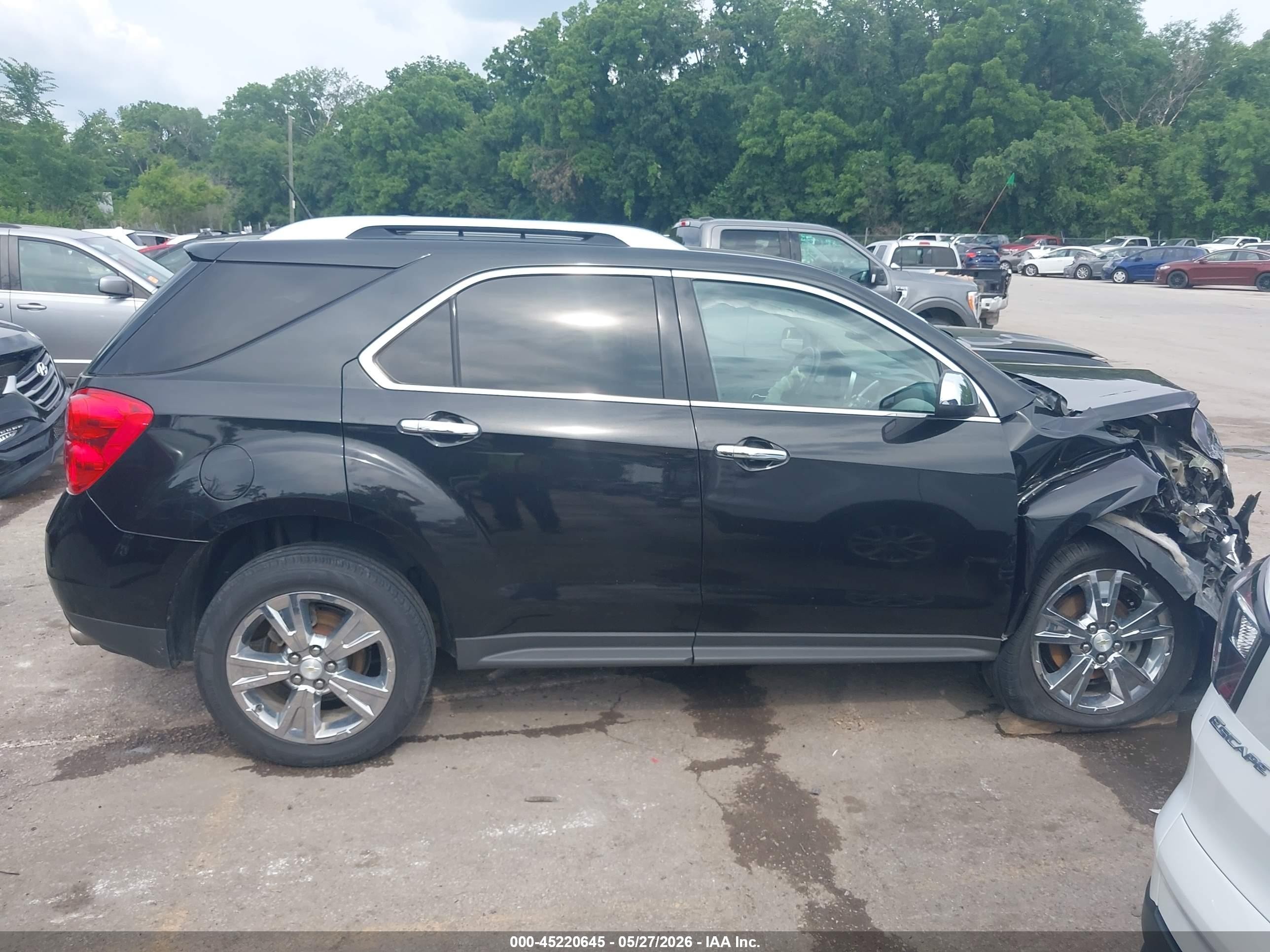 2013 Chevrolet Equinox Ltz Black vin: 2GNFLGE34D6421804