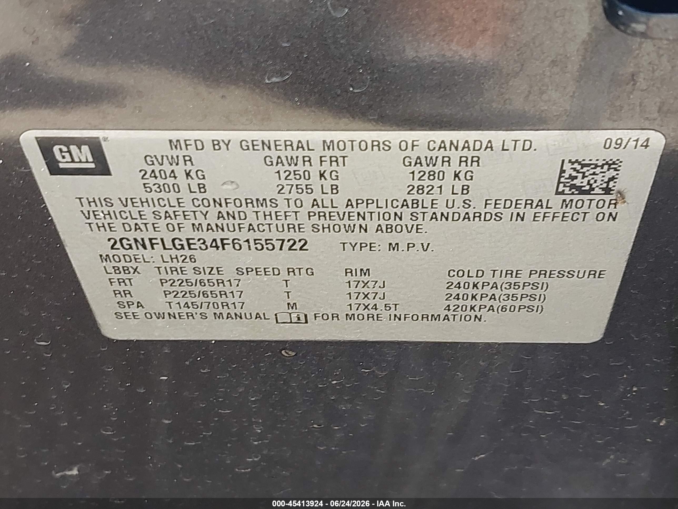 2015 Chevrolet Equinox Lt Gray vin: 2GNFLGE34F6155722