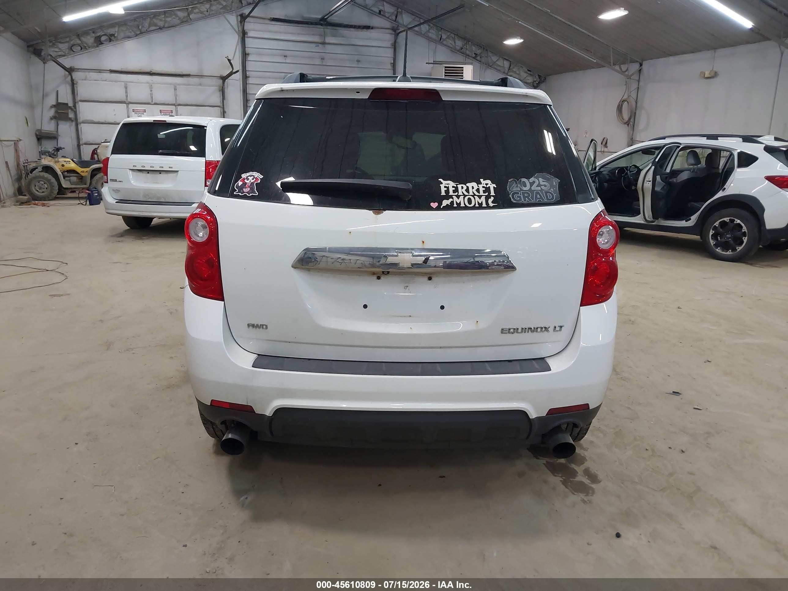 2015 Chevrolet Equinox Lt White vin: 2GNFLGE34F6370968