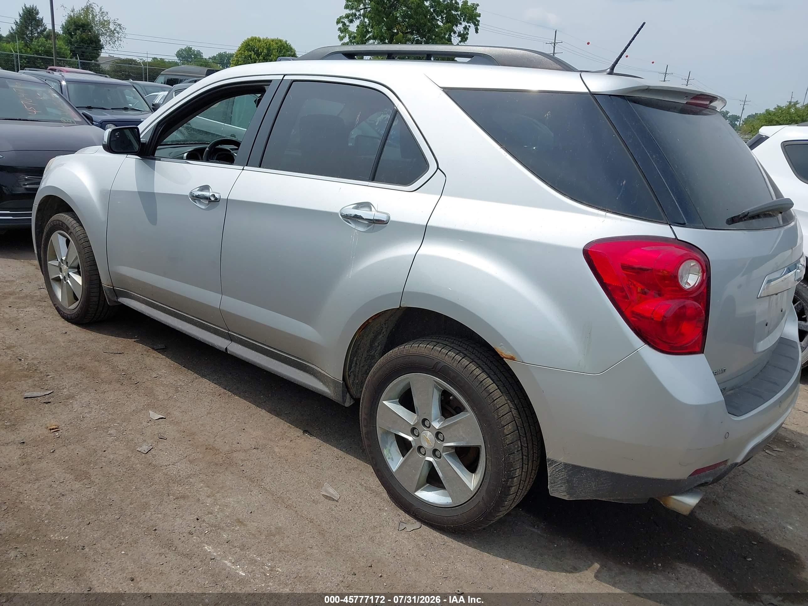 2014 Chevrolet Equinox Lt Gray vin: 2GNFLGE35E6374669