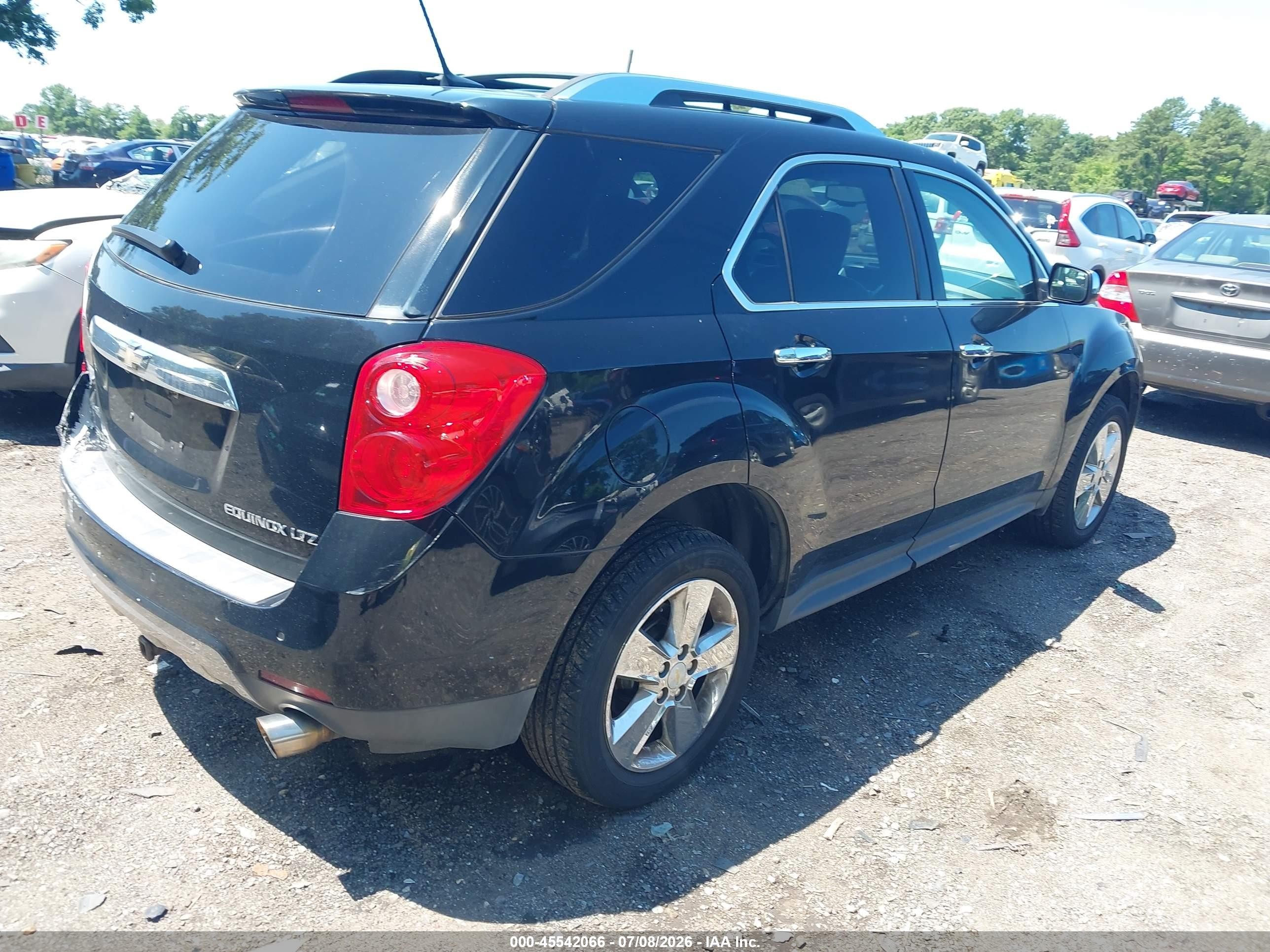 2013 Chevrolet Equinox Ltz Black vin: 2GNFLGE36D6289886
